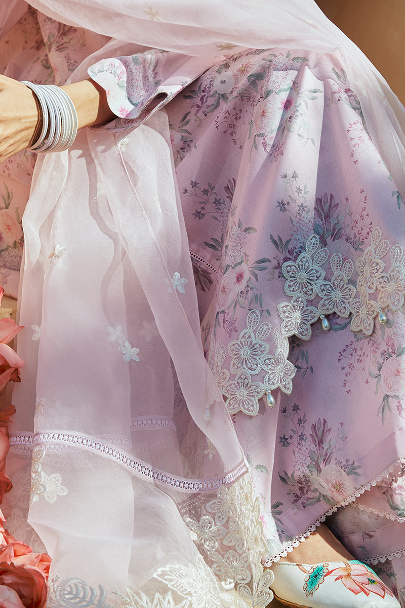 Cross Stitch | Premium Lawn 24 | SHADOW BERRY - Official Cross Stitch - Agha Fabrics UK