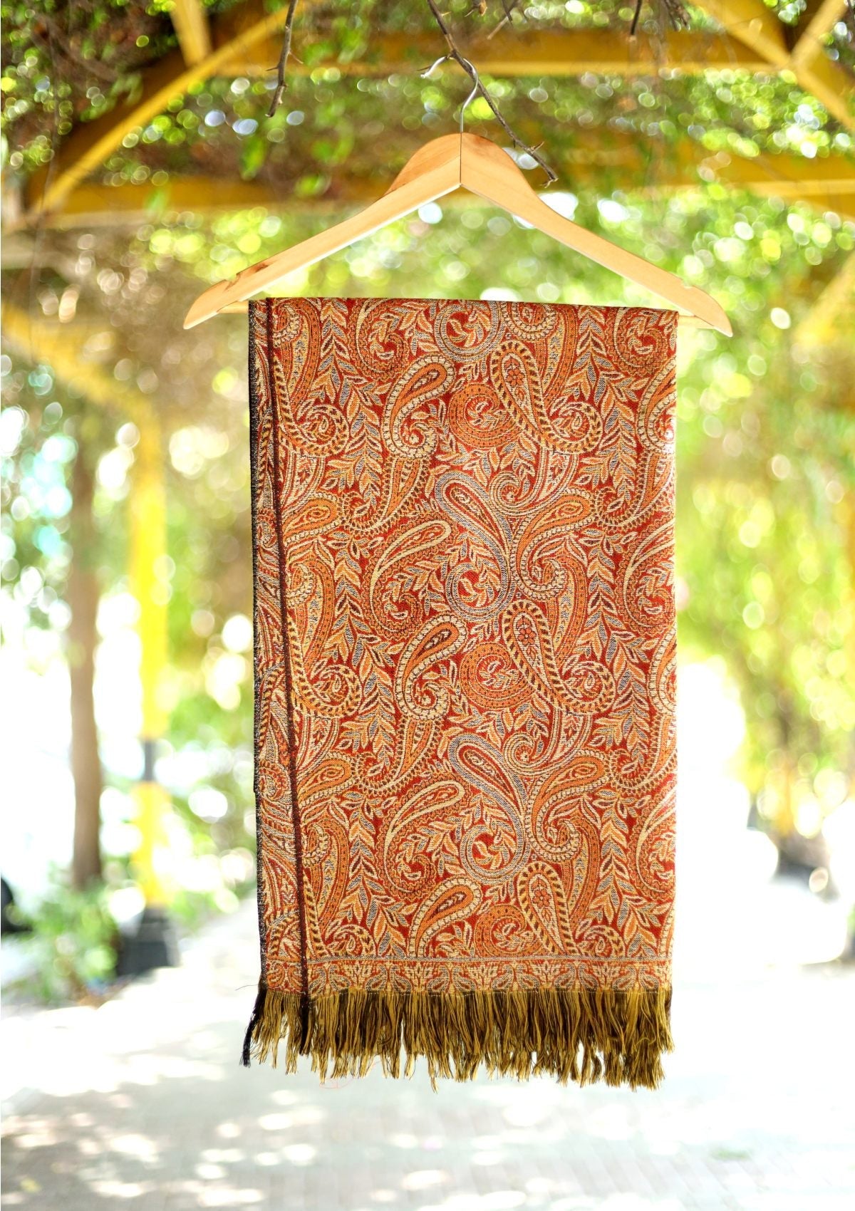 Wool Jamawar Shawl D - 04 - Multi