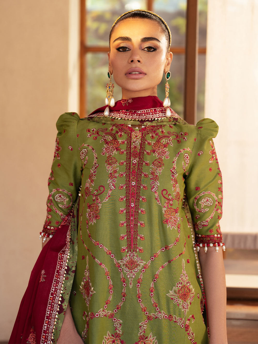 Bin Ilyas | Mehroze Luxury Lawn 25 | 93 - B - Official Bin Ilyas - Agha Fabrics UK