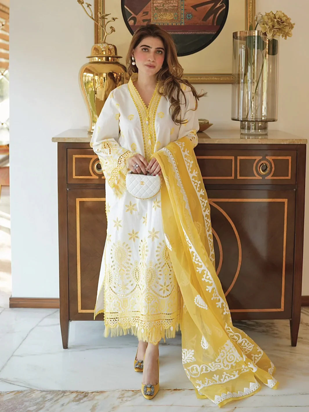 Faiza Faisal | Maya Luxury Lawn | Ceren - Official Faiza Faisal - Agha Fabrics UK