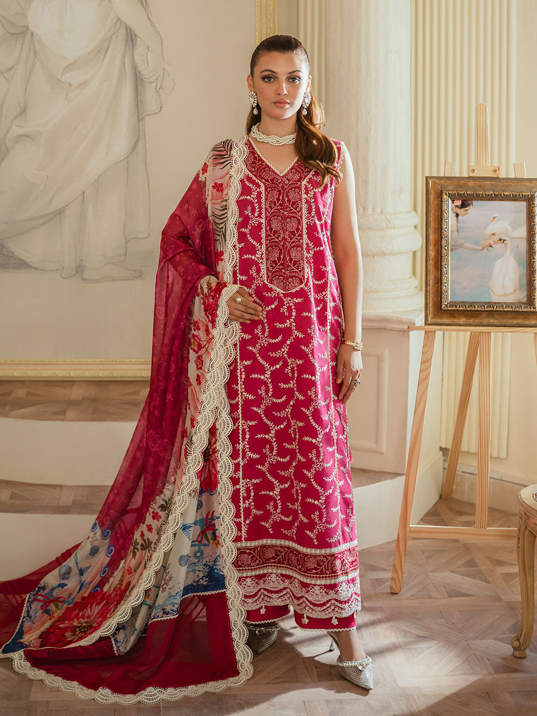 Faiza Faisal | Celine Eid Collection 24 | MAWRA - Official Faiza Faisal - Agha Fabrics UK