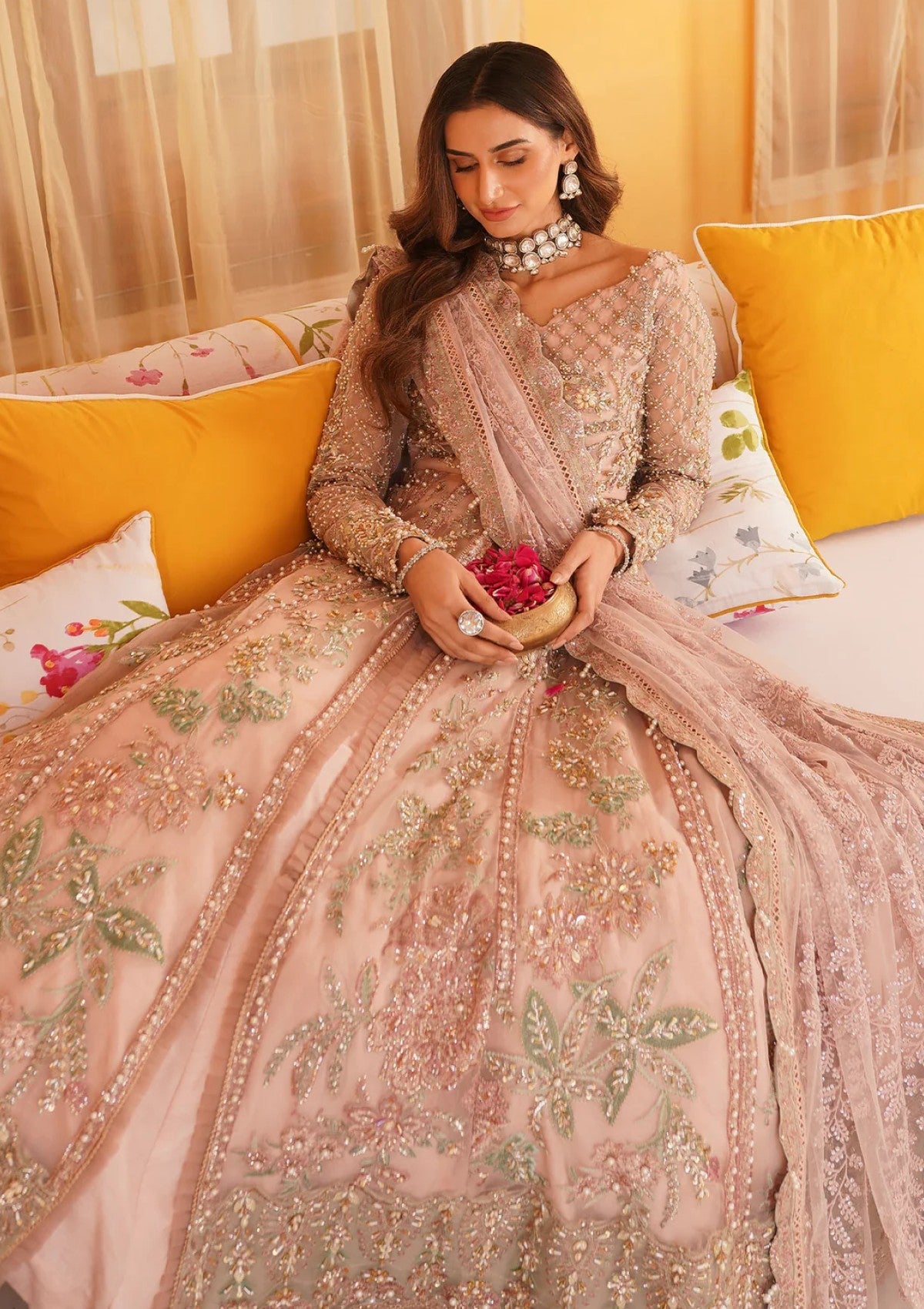 Wedding Collection - Mehak Yaqoob - Luxury Formals - ML24#03 - Salmon pink