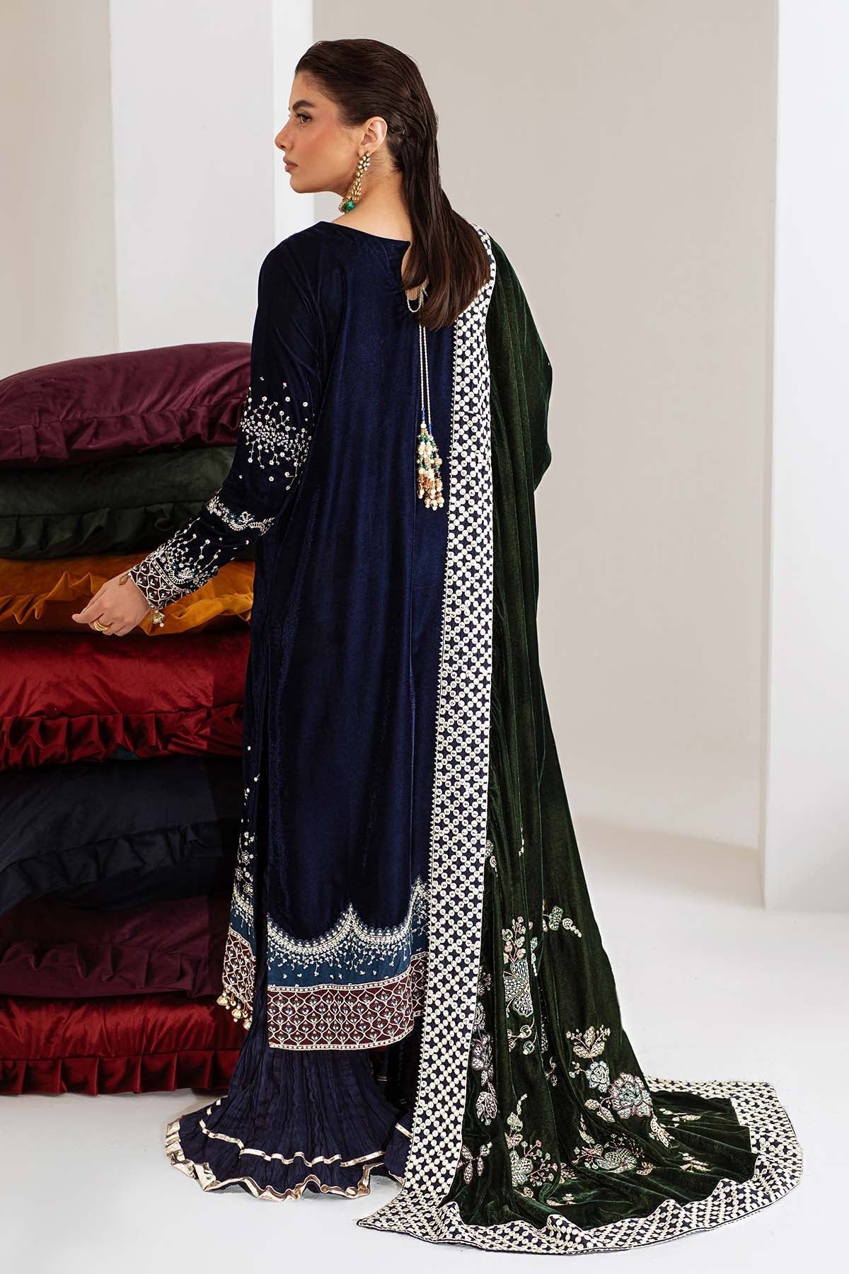 Nureh | Maya Velvet | NW-109 - Official Nureh - Agha Fabrics UK