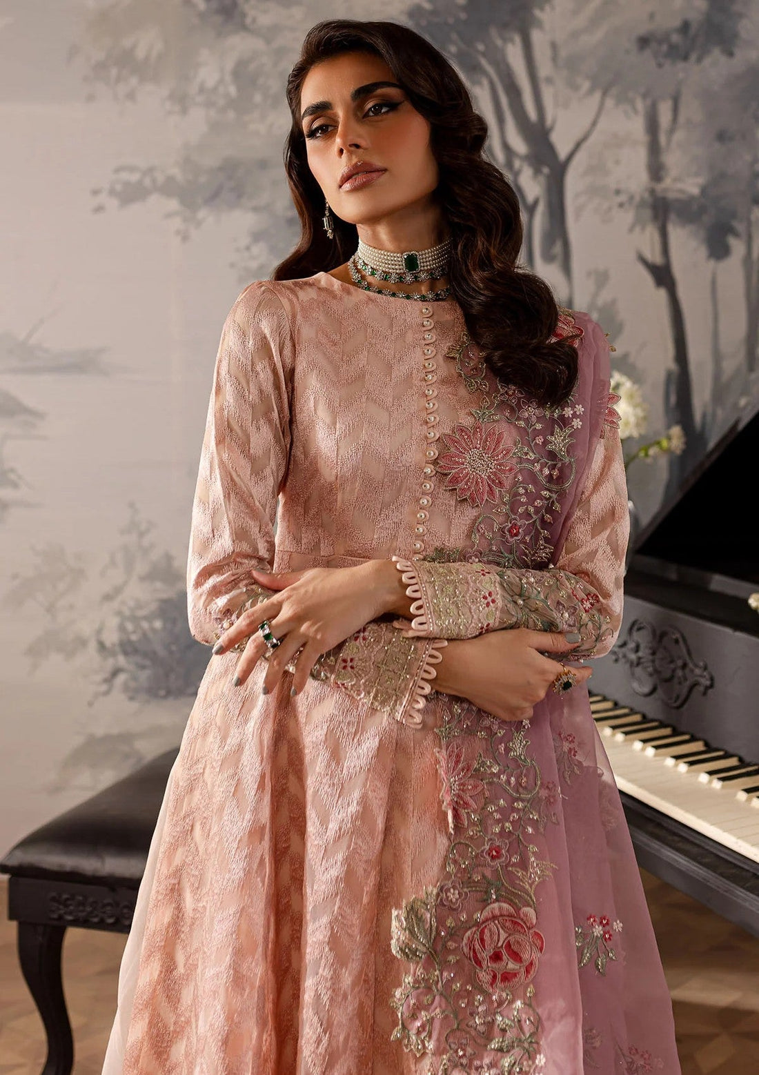 Formal Collection - Nureh - Elanora - Unstitched 24 - NE#55 - Official Nureh - Agha Fabrics UK