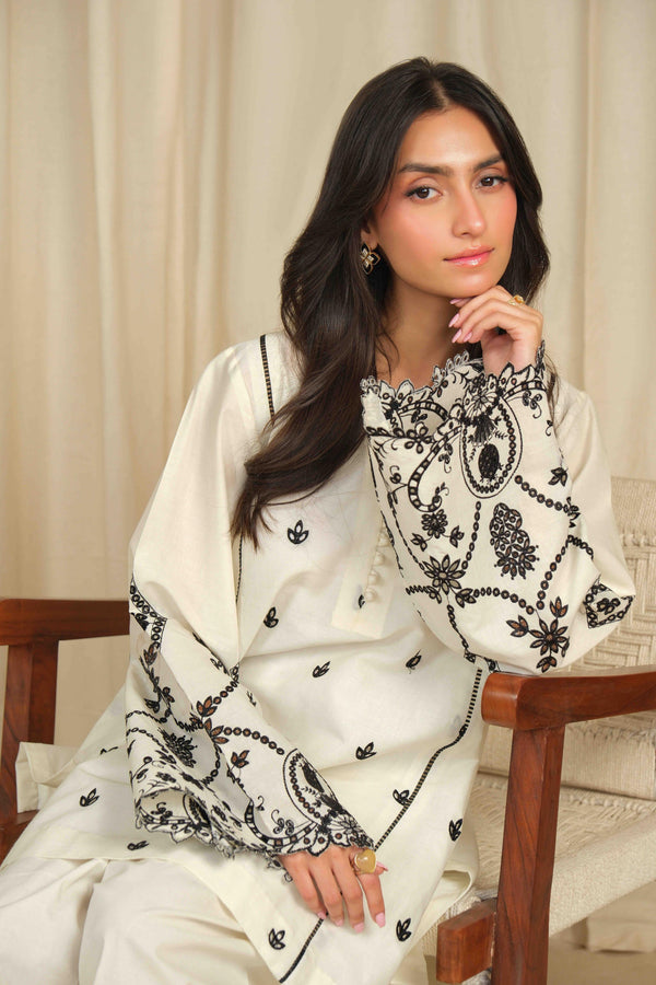 Noor by Saadia Asad | Noor Pret 25 | D2 - Monochrome Flair