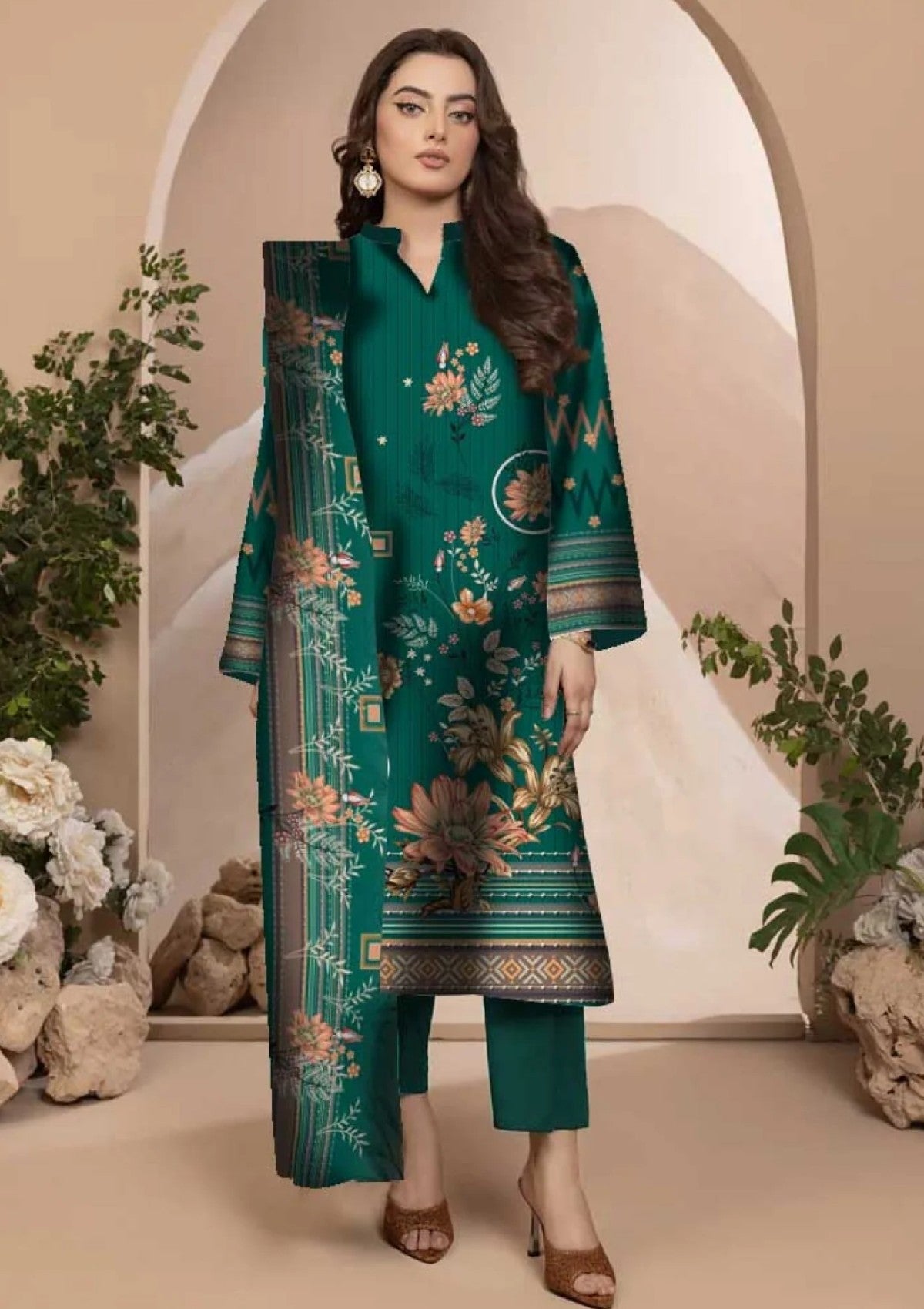 Winter Collection - Art n Style - Monsoon Linen - Volume 2 - A24#23 - Official Art n Style - Agha Fabrics UK