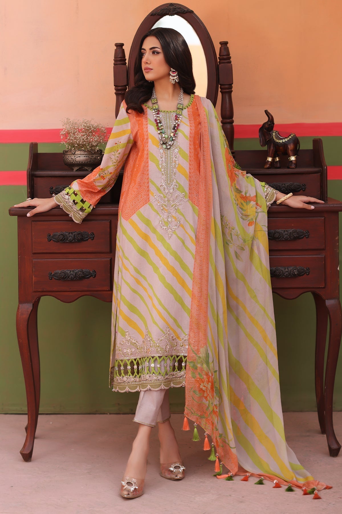 Charizma | Lawn Collection 24 | AG4-06 - Official Charizma - Agha Fabrics UK