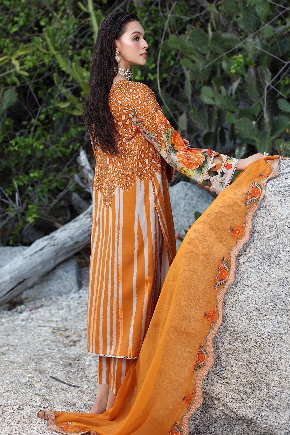 Charizma | Lawn Collection 24 | PM4-29 - Official Charizma - Agha Fabrics UK