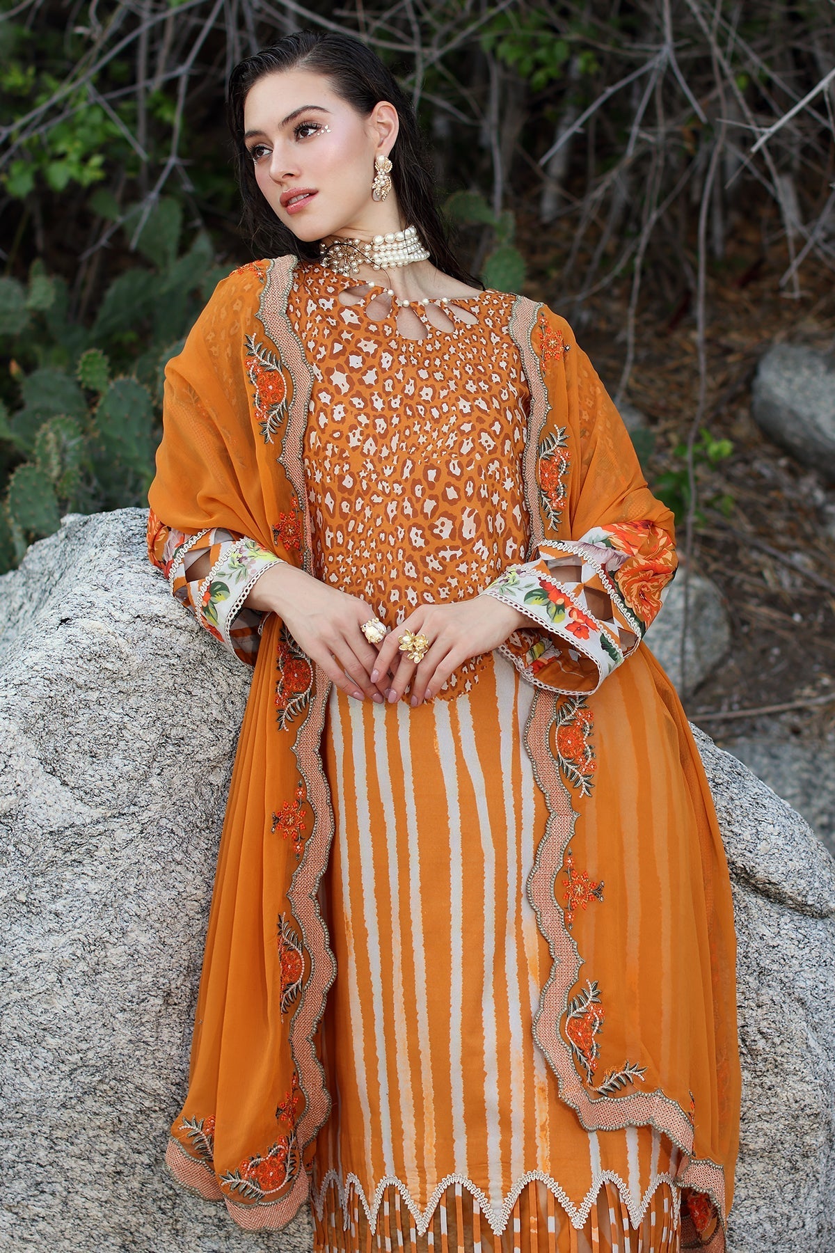 Charizma | Lawn Collection 24 | PM4-29 - Official Charizma - Agha Fabrics UK