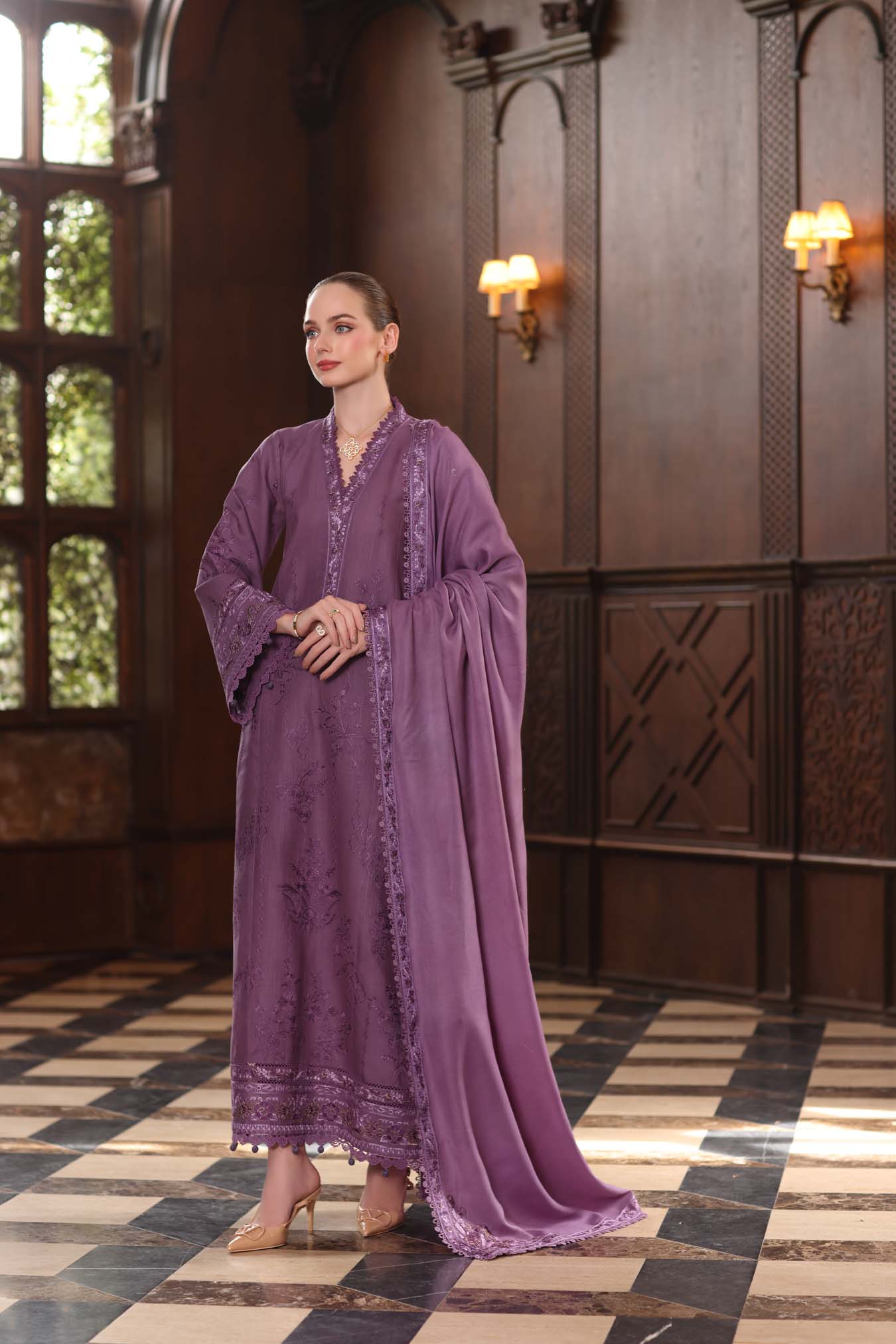 Noor by Saadia Asad | Winter Pashmina 25 | Serenity