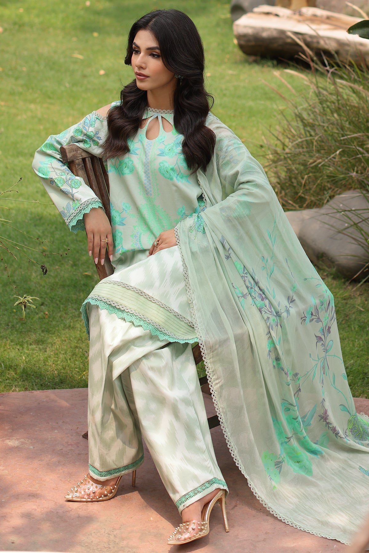 Charizma | Lawn Collection 24 | AS4-48 - Official Charizma - Agha Fabrics UK