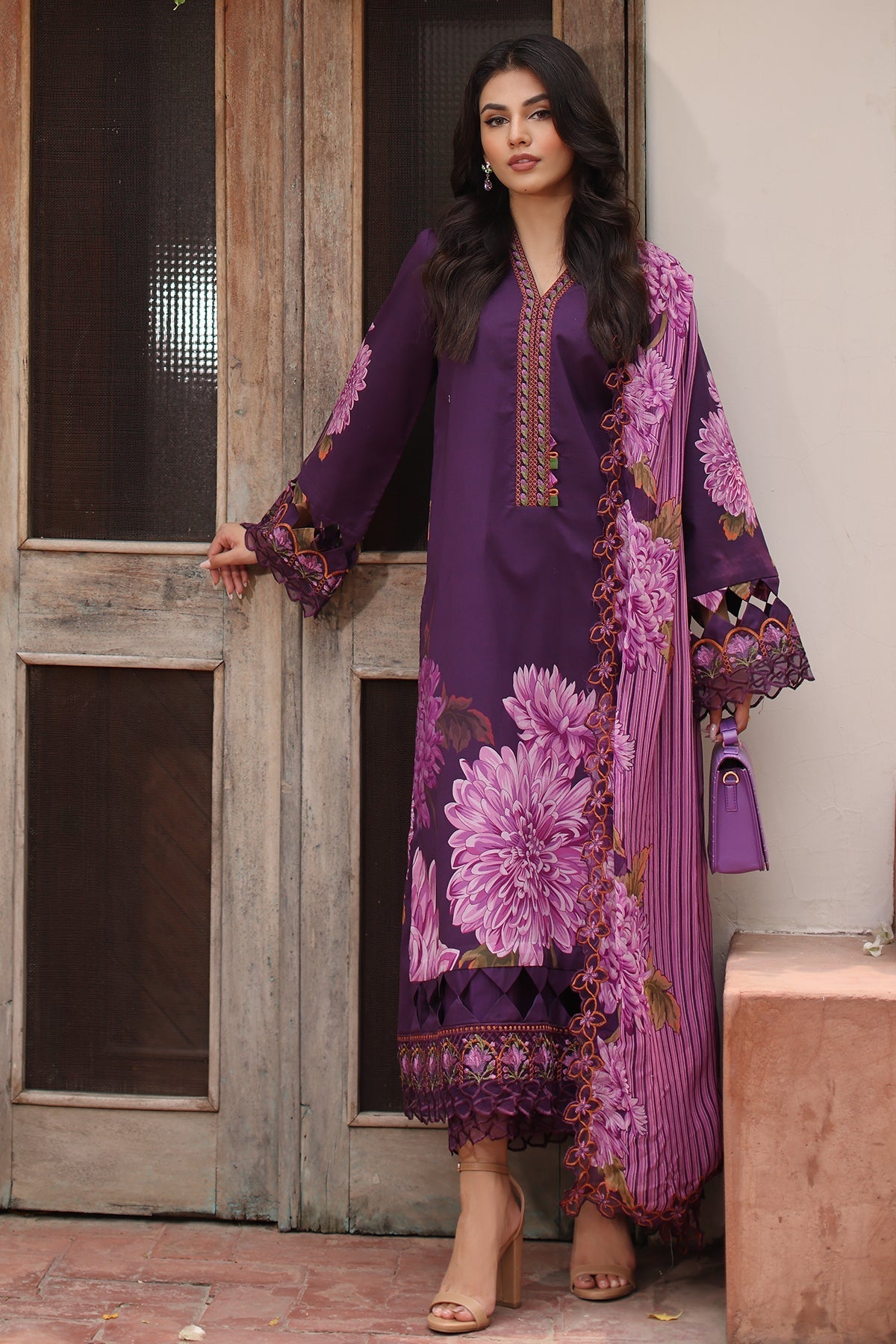 Charizma | Lawn Collection 24 | AS4-44 - Official Charizma - Agha Fabrics UK