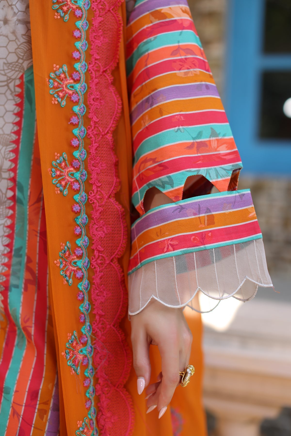 Charizma | Lawn Collection 24 | AS4-25 - Official Charizma - Agha Fabrics UK