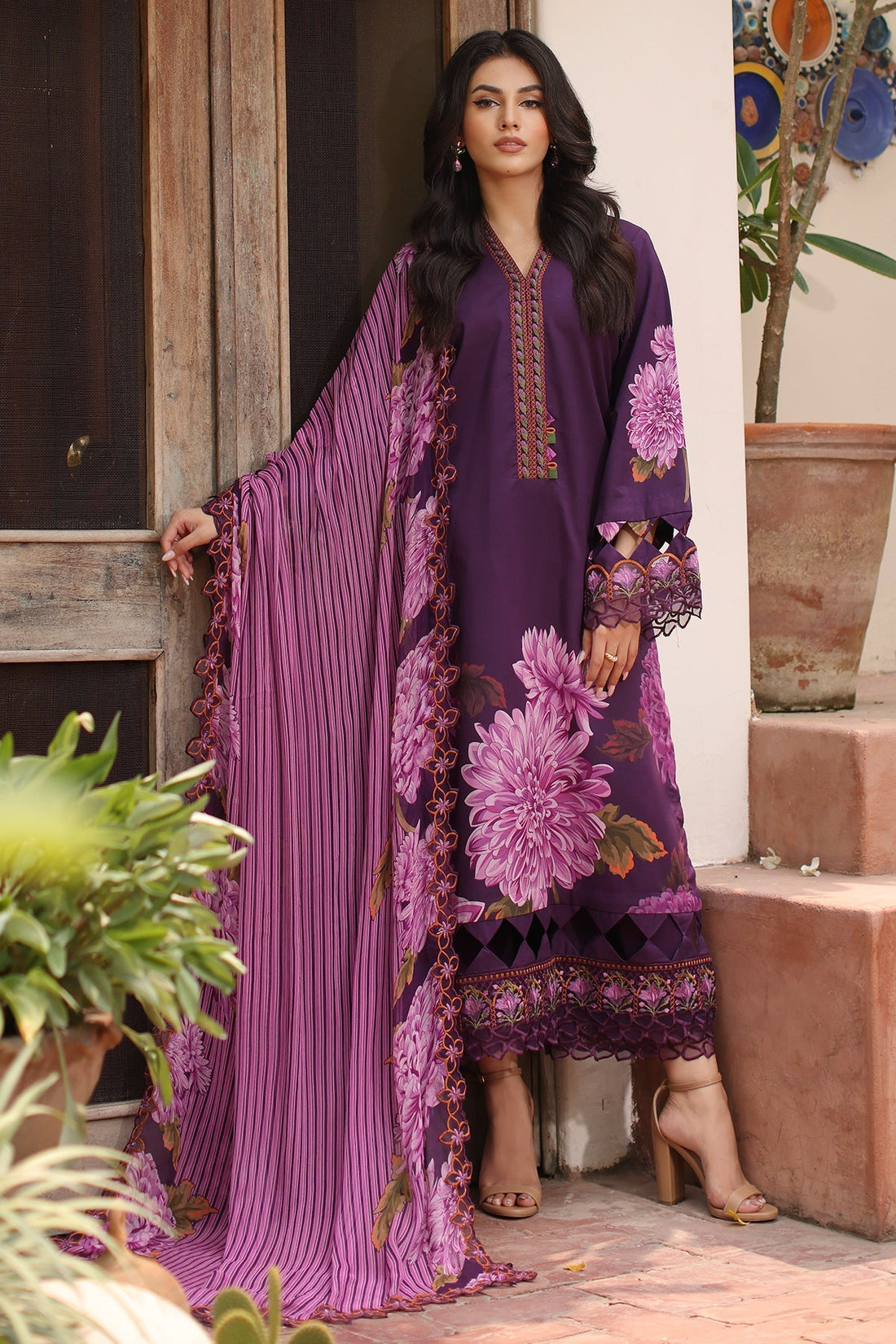 Charizma | Lawn Collection 24 | AS4-44 - Official Charizma - Agha Fabrics UK
