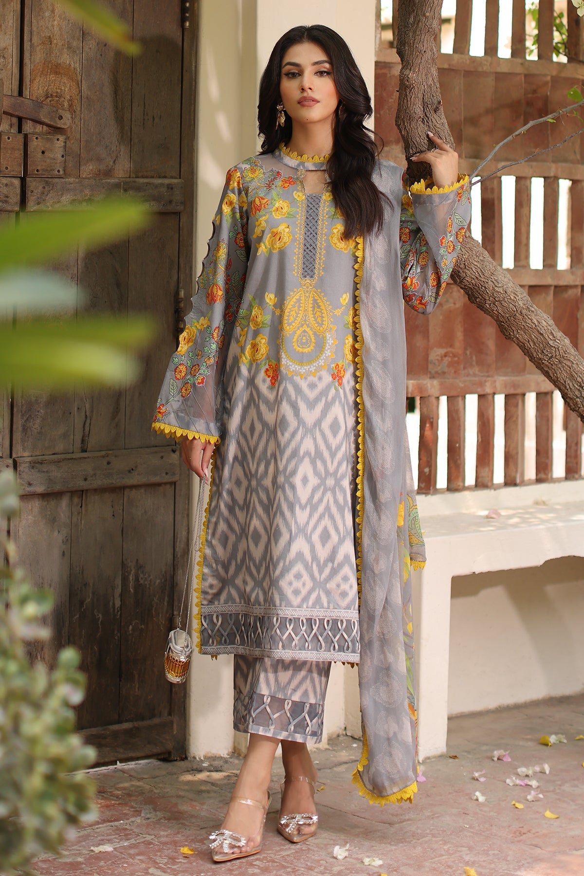 Charizma | Lawn Collection 24 | AS4-47 - Official Charizma - Agha Fabrics UK
