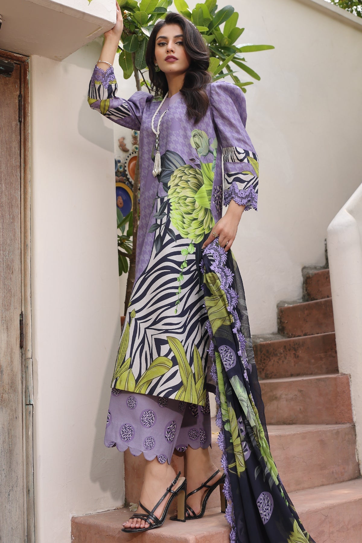 Charizma | Lawn Collection 24 | AS4-34 - Official Charizma - Agha Fabrics UK