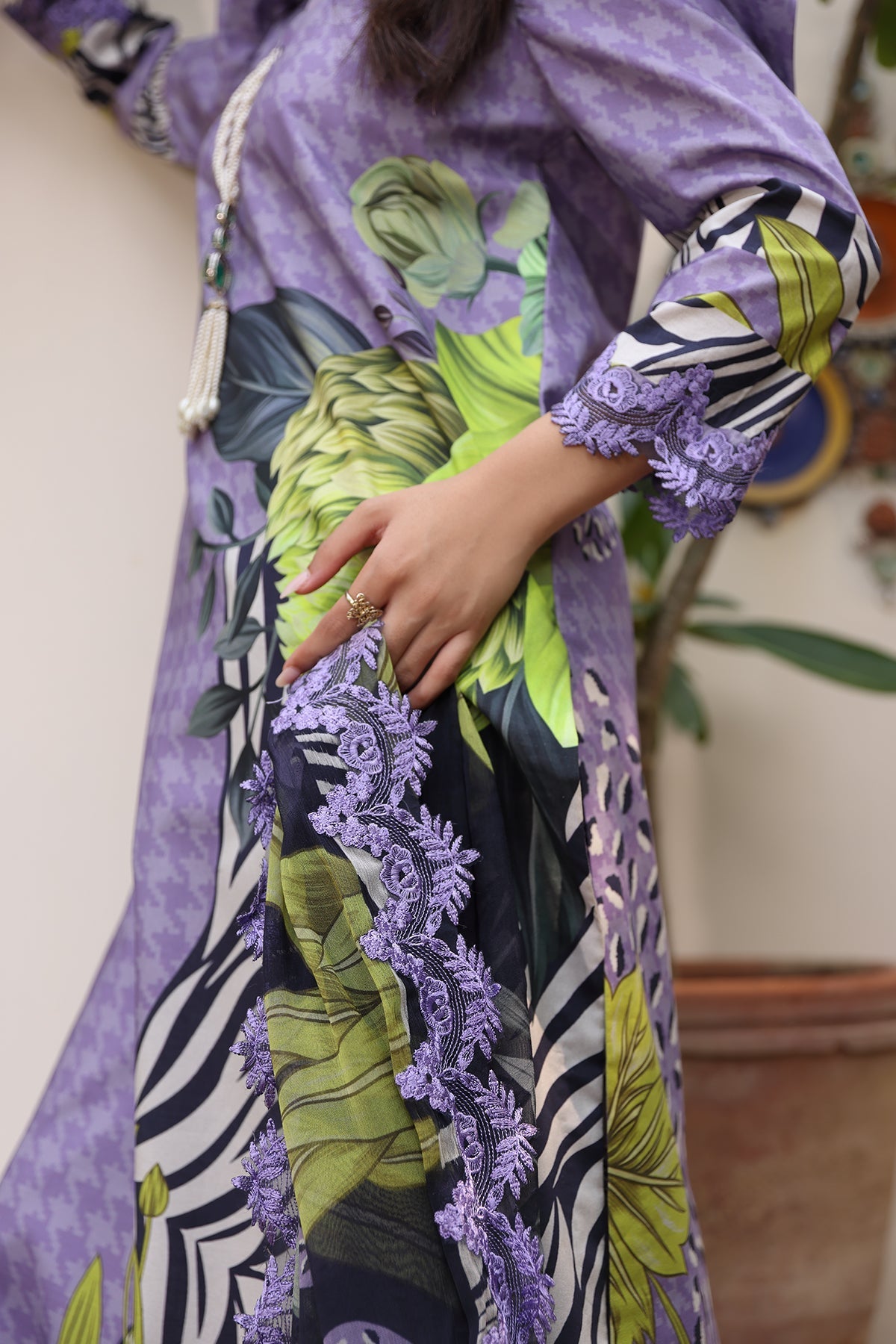 Charizma | Lawn Collection 24 | AS4-34 - Official Charizma - Agha Fabrics UK