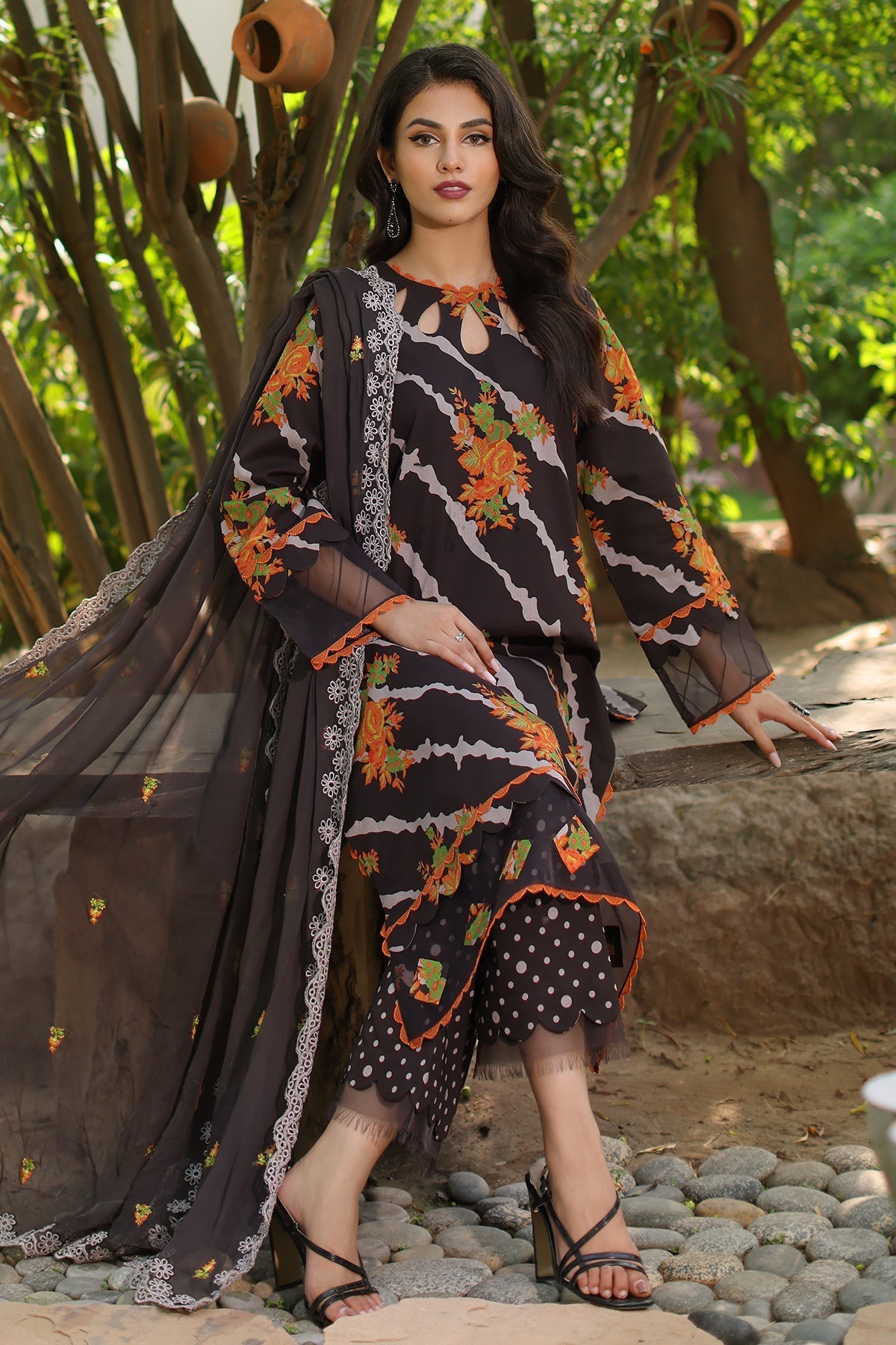 Charizma | Lawn Collection 24 | AS4-42 - Official Charizma - Agha Fabrics UK