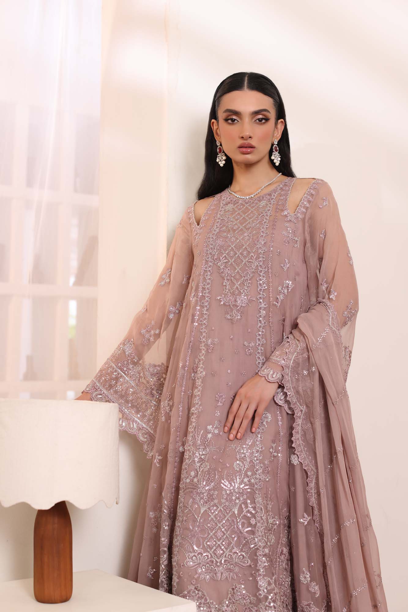 Noor by Saadia Asad | Noor Chiffon De Luxe | D7 - Official Noor by Saadia Asad - Agha Fabrics UK