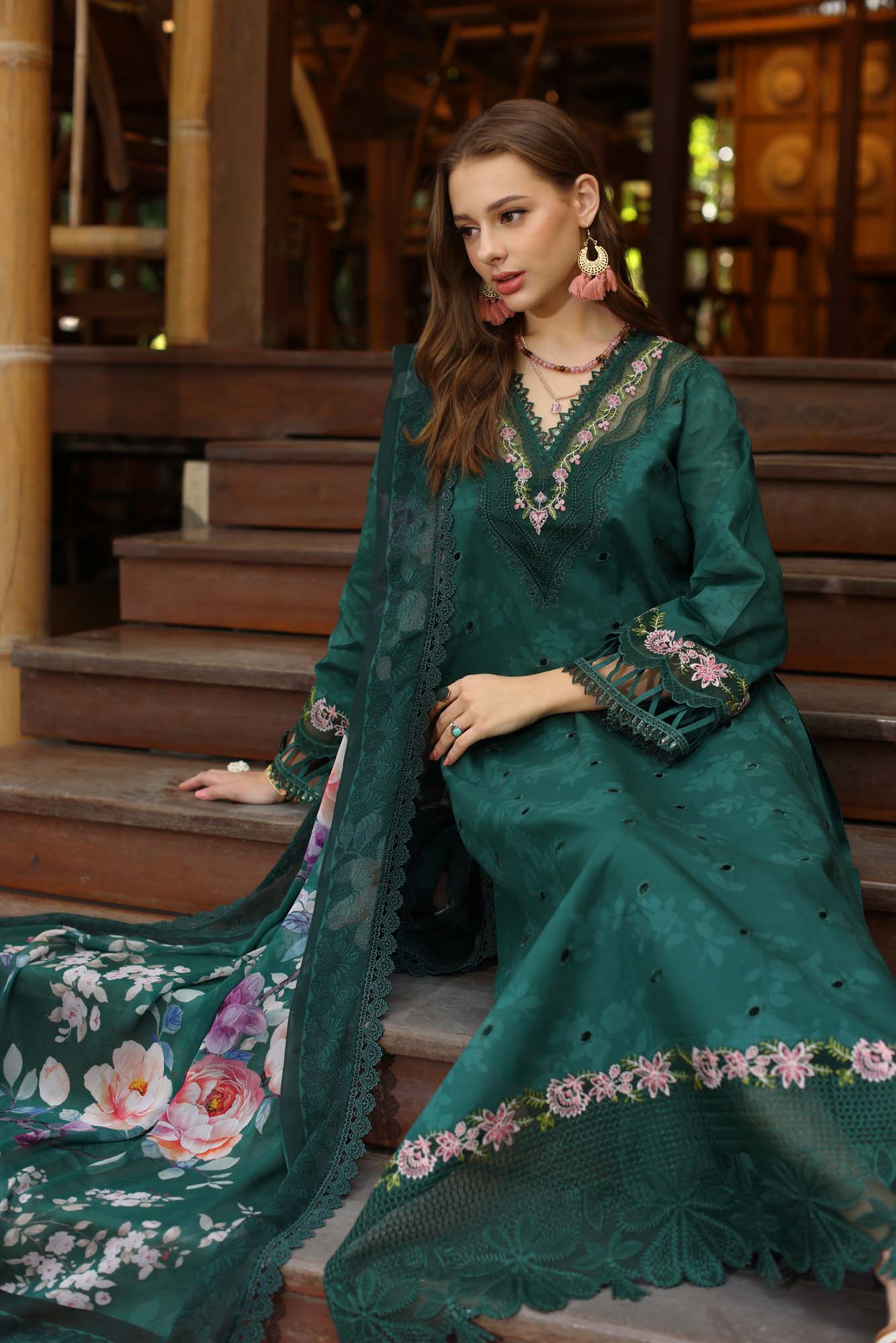 Noor by Saadia Asad | Eid Luxe Printedkari | D9-B