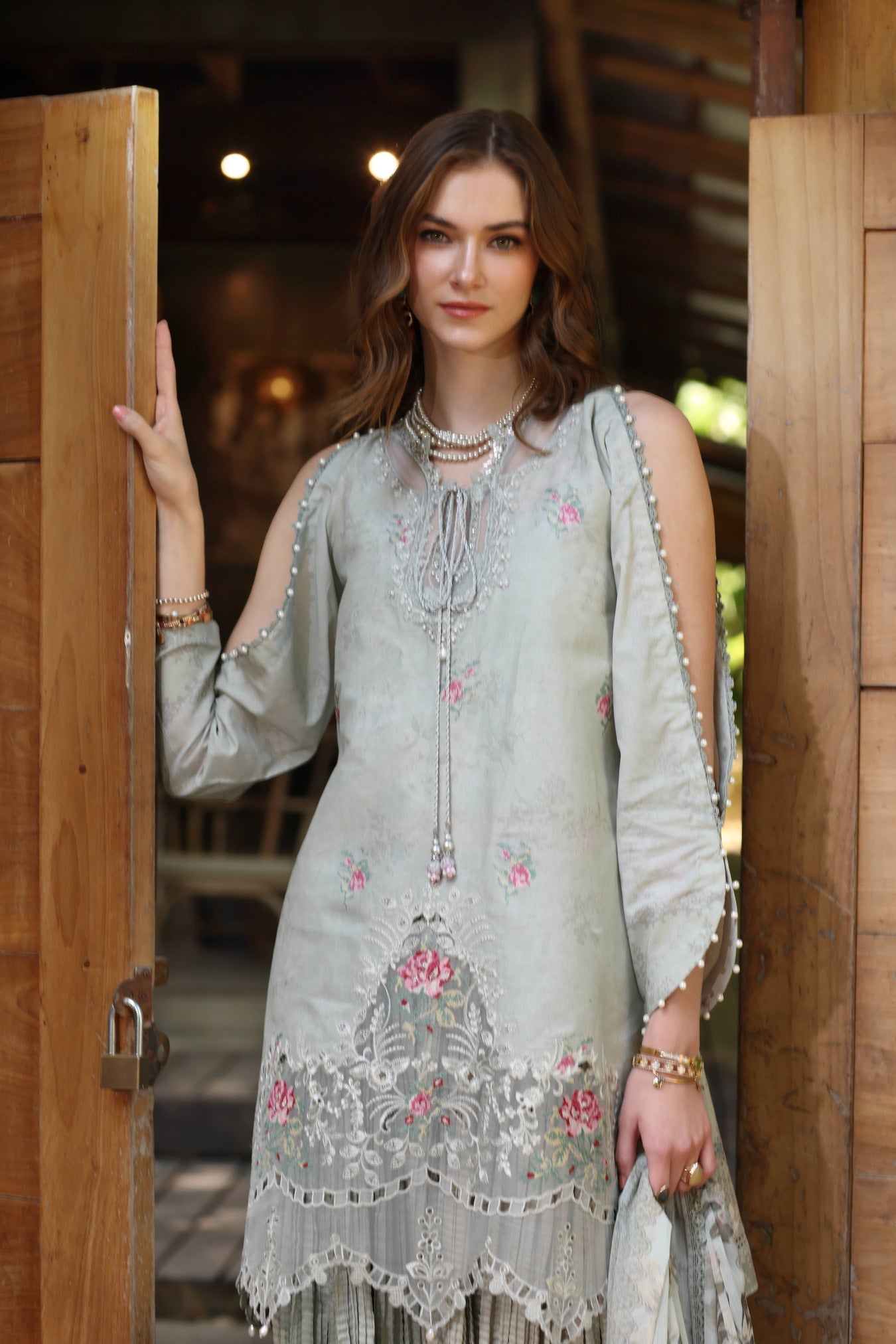 Noor by Saadia Asad | Eid Luxe Printedkari | D2-A