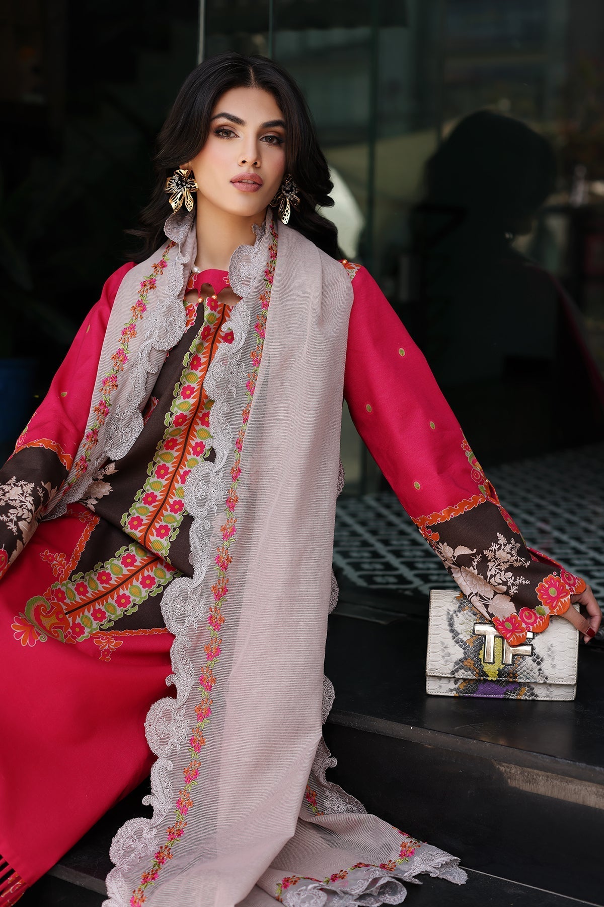 Charizma | Lawn Collection 24 | AS4-13 - Official Charizma - Agha Fabrics UK