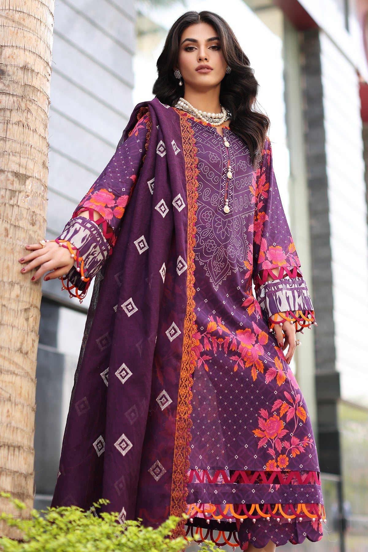 Charizma | Lawn Collection 24 | AS4-14 - Official Charizma - Agha Fabrics UK
