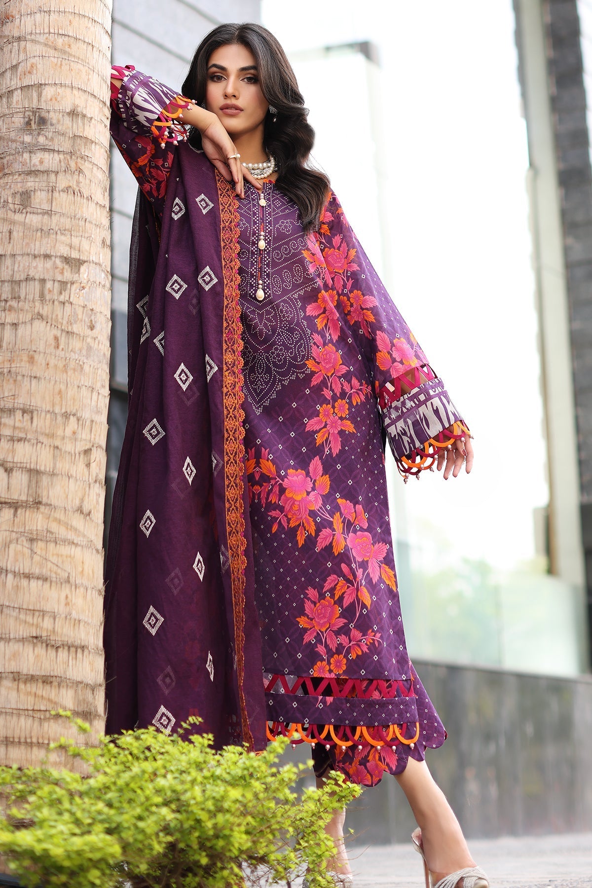 Charizma | Lawn Collection 24 | AS4-14 - Official Charizma - Agha Fabrics UK