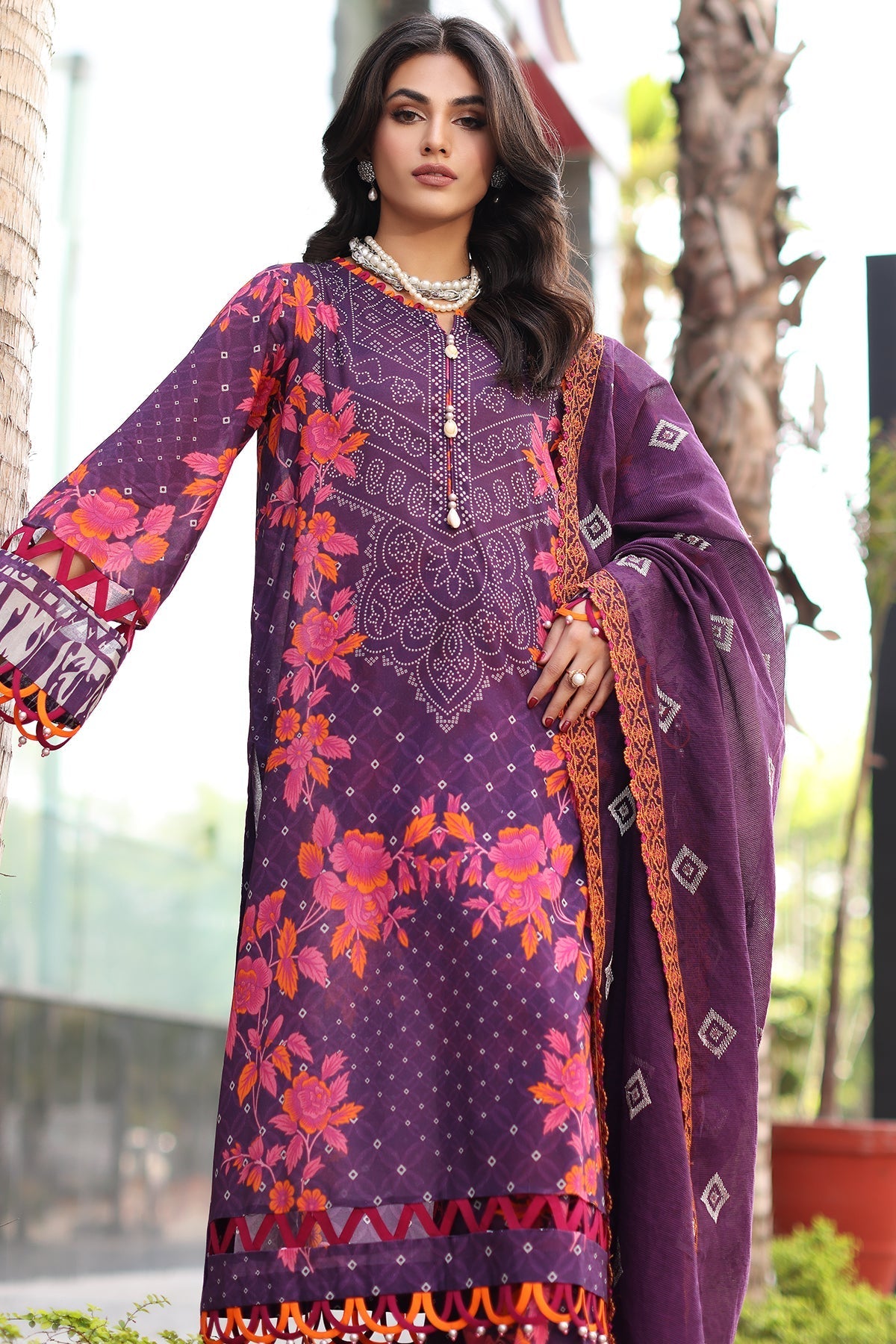 Charizma | Lawn Collection 24 | AS4-14 - Official Charizma - Agha Fabrics UK