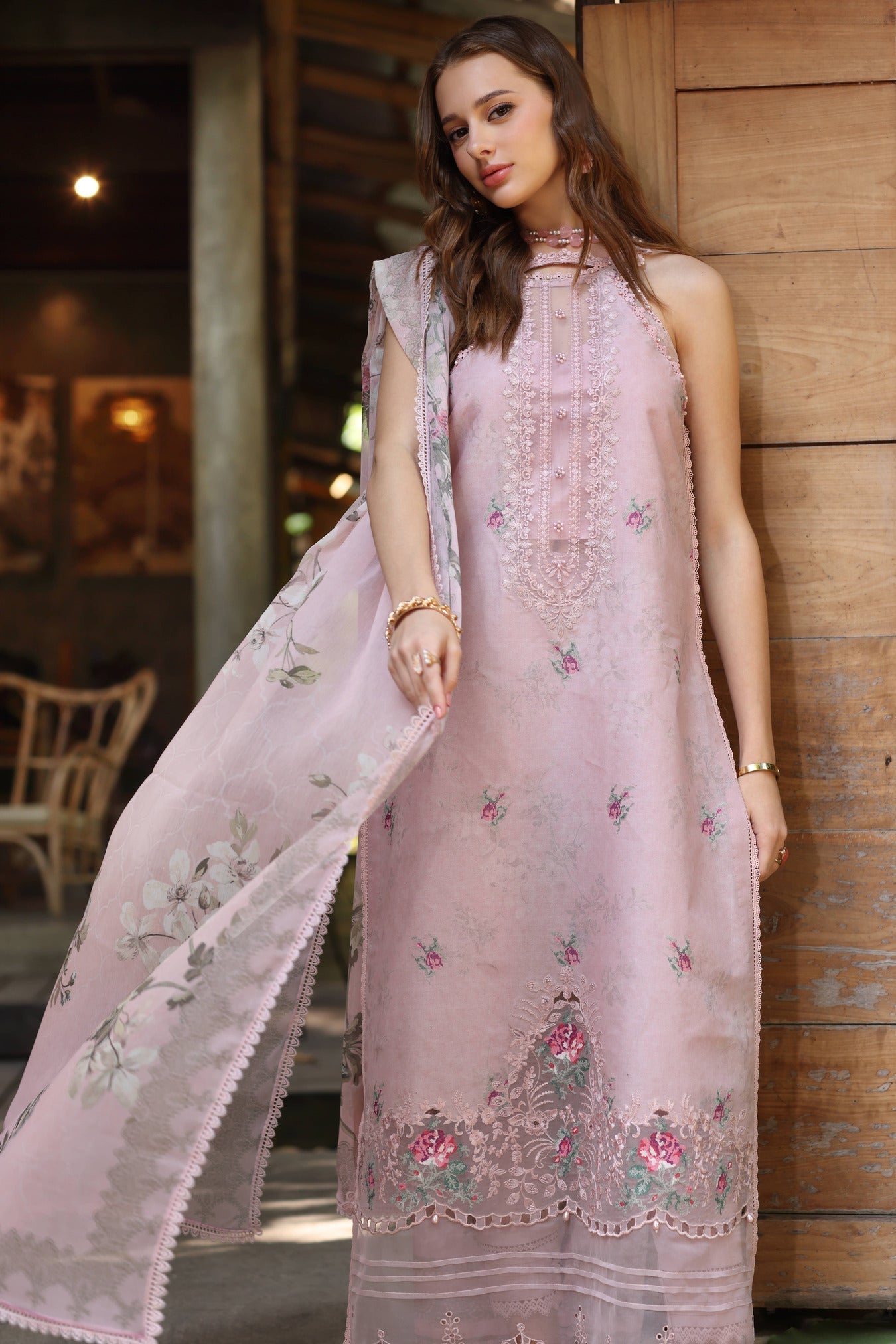 Noor by Saadia Asad | Eid Luxe Printedkari | D2-B