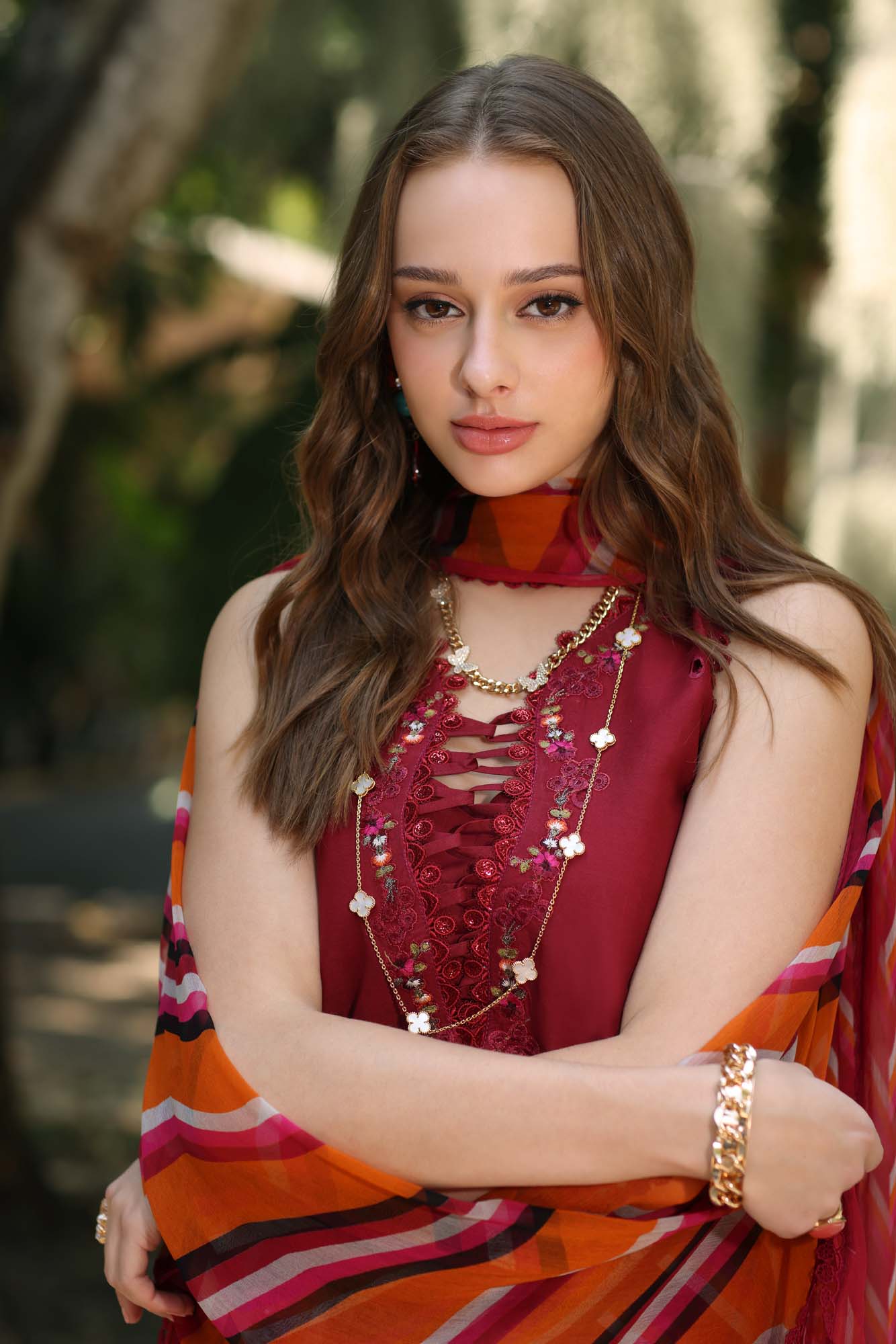 Noor by Saadia Asad | Eid Luxe Printedkari | D3-B