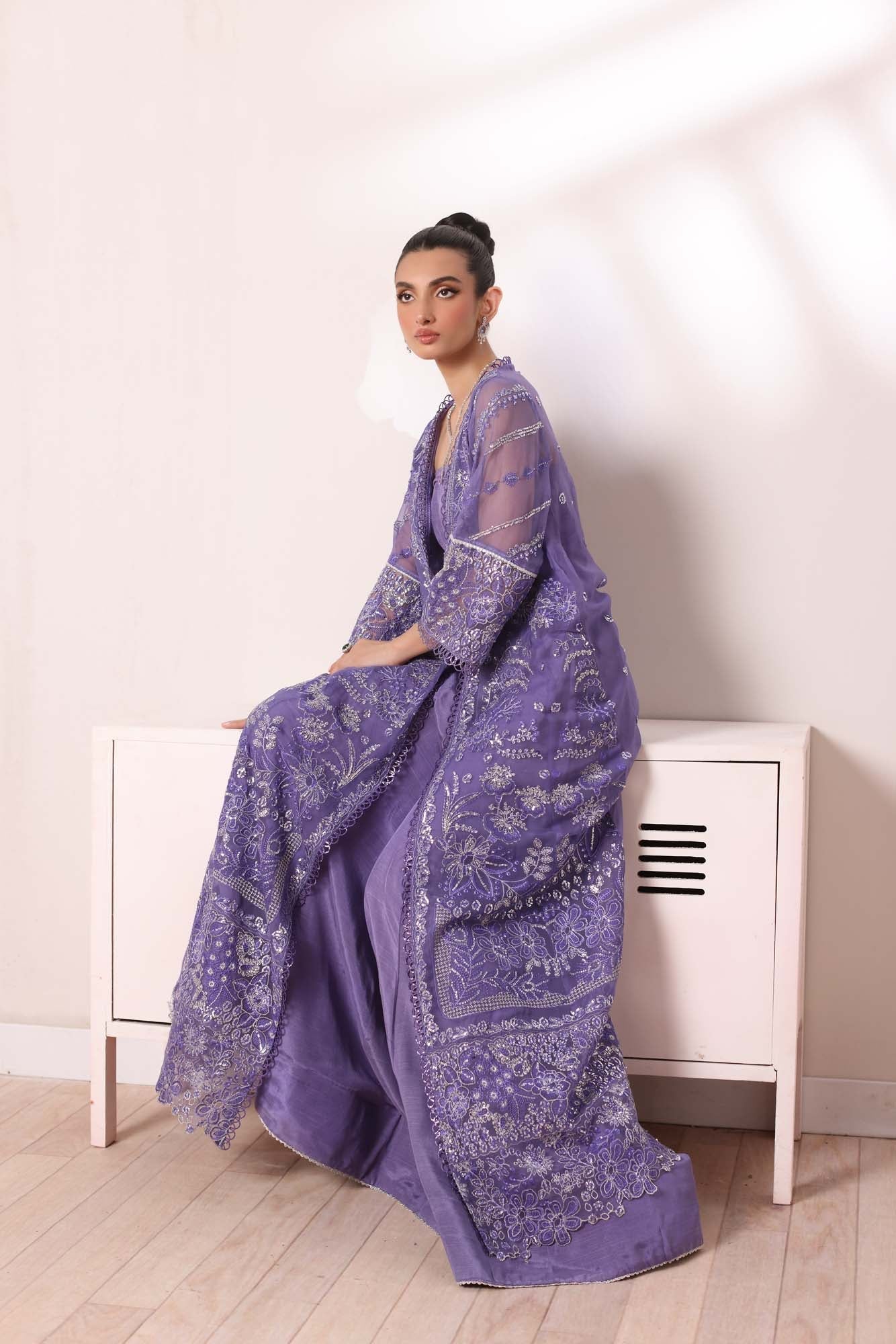 Noor by Saadia Asad | Noor Chiffon De Luxe | D2 - Official Noor by Saadia Asad - Agha Fabrics UK