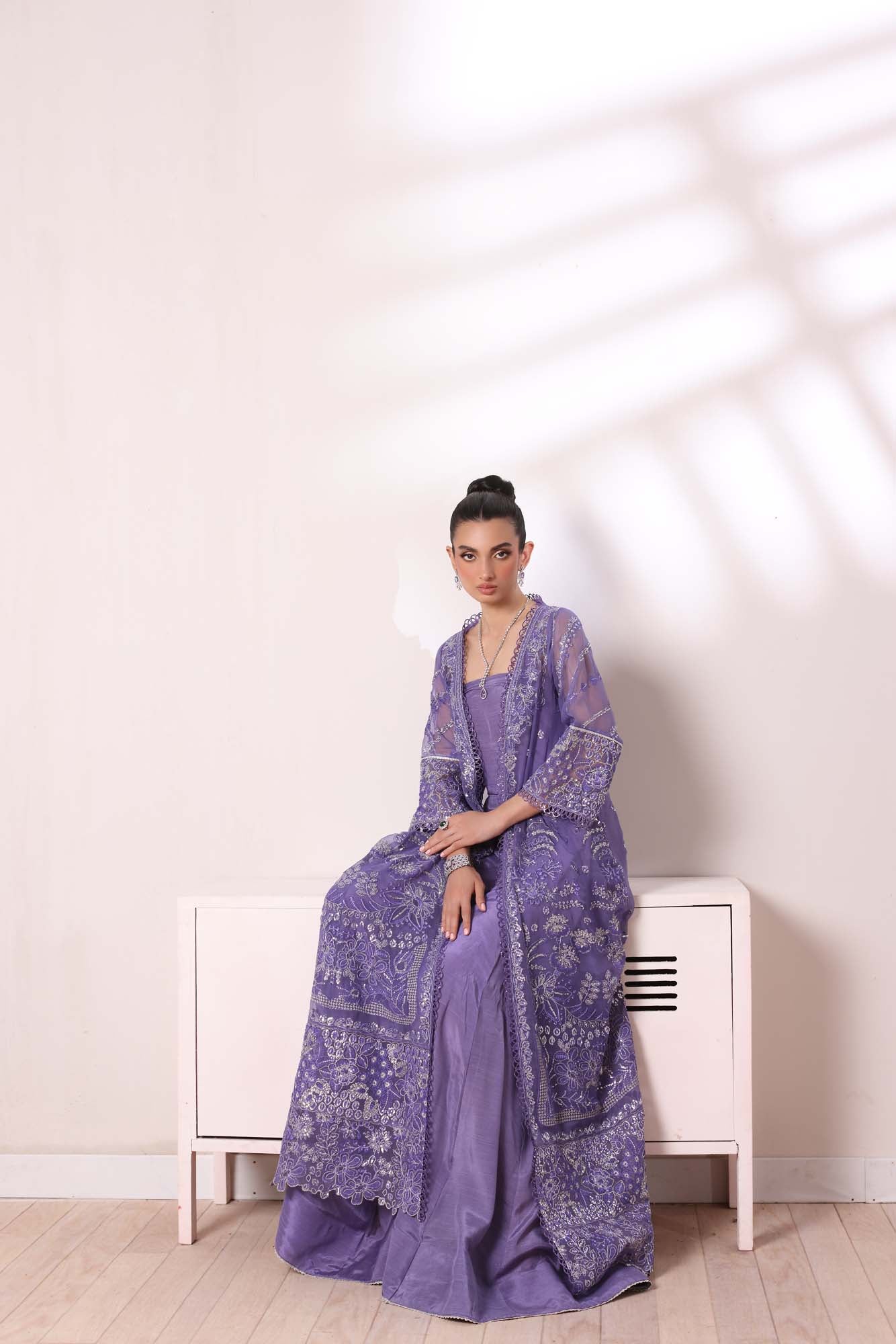 Noor by Saadia Asad | Noor Chiffon De Luxe | D2 - Official Noor by Saadia Asad - Agha Fabrics UK
