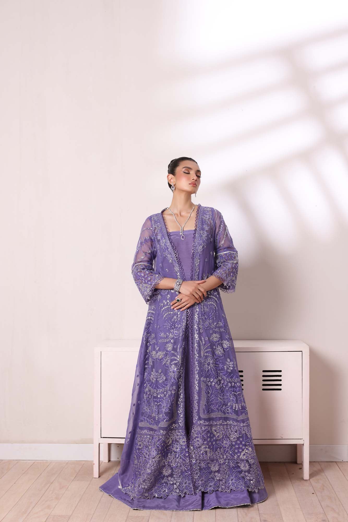 Noor by Saadia Asad | Noor Chiffon De Luxe | D2 - Official Noor by Saadia Asad - Agha Fabrics UK