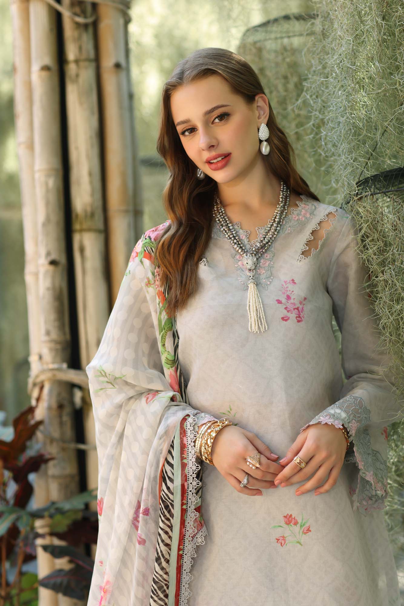Noor by Saadia Asad | Eid Luxe Printedkari | D10-A