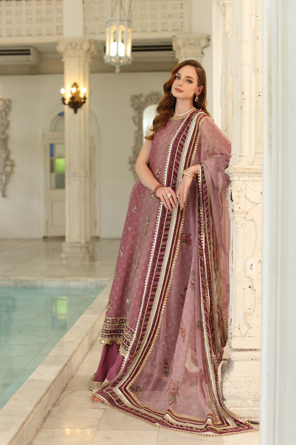 Noor by Saadia Asad | Festive 25 | D6 - Rose Pink