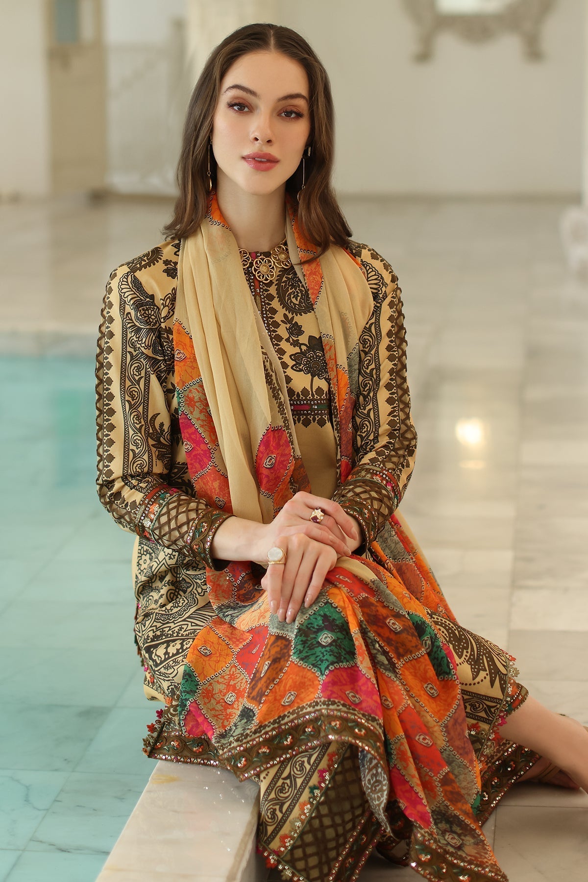 Charizma | Aniq Lawn Collection | AN5-04 - Official Charizma - Agha Fabrics UK
