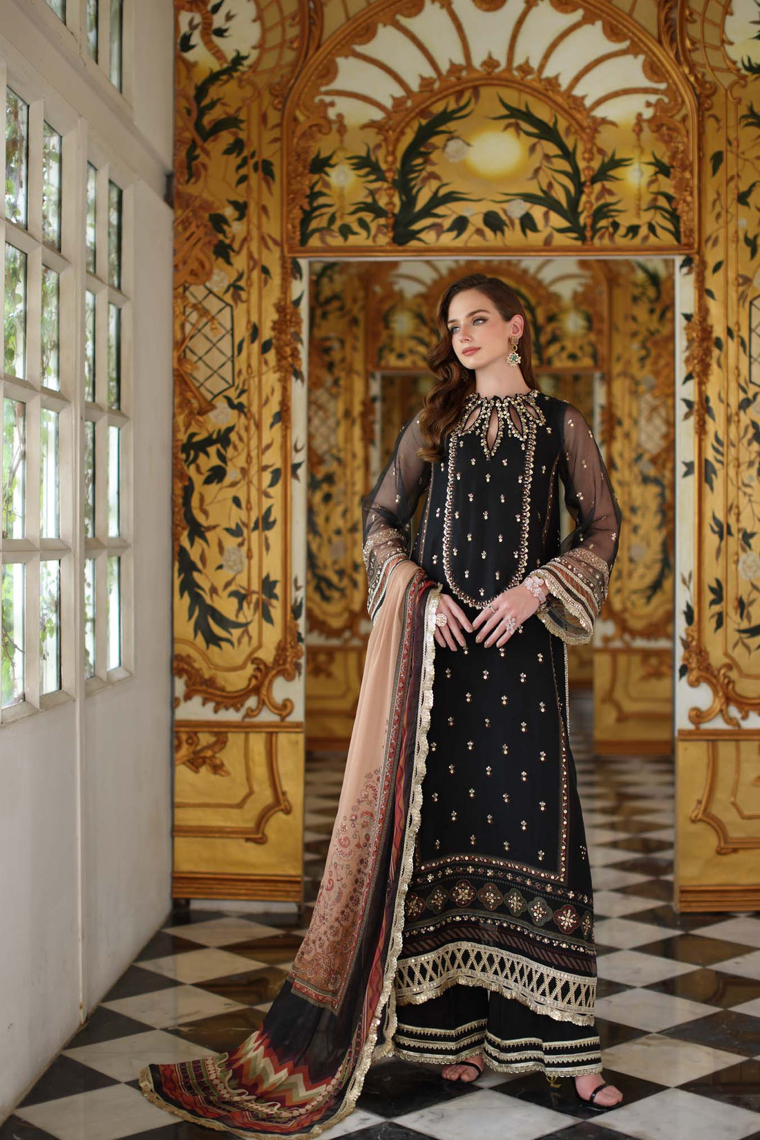 Noor by Saadia Asad | Festive 25 | D1 - Black