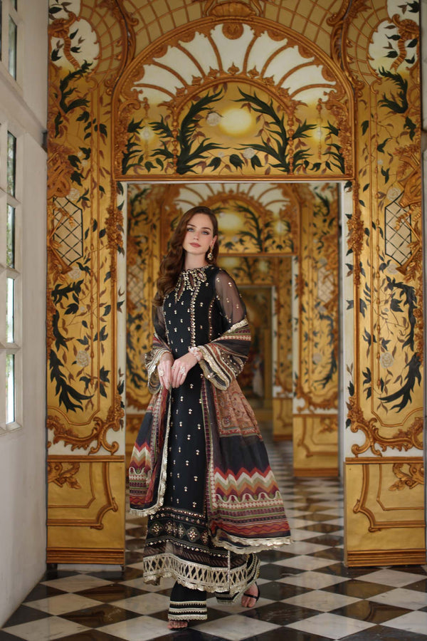Noor by Saadia Asad | Festive 25 | D1 - Black