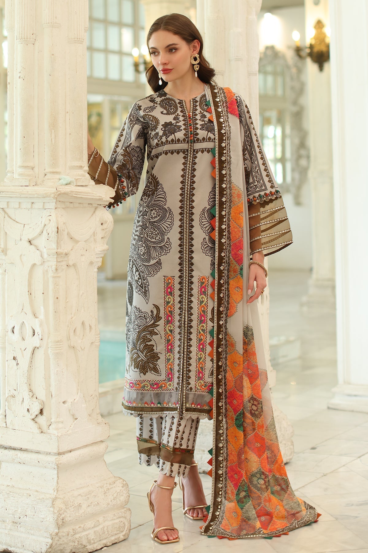 Charizma | Aniq Lawn Collection | AN5-08 - Official Charizma - Agha Fabrics UK