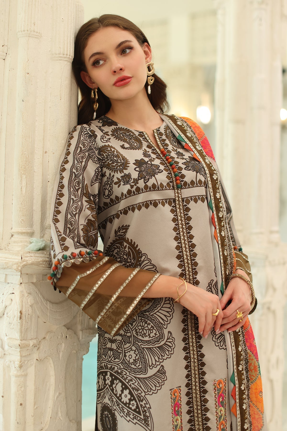 Charizma | Aniq Lawn Collection | AN5-08 - Official Charizma - Agha Fabrics UK