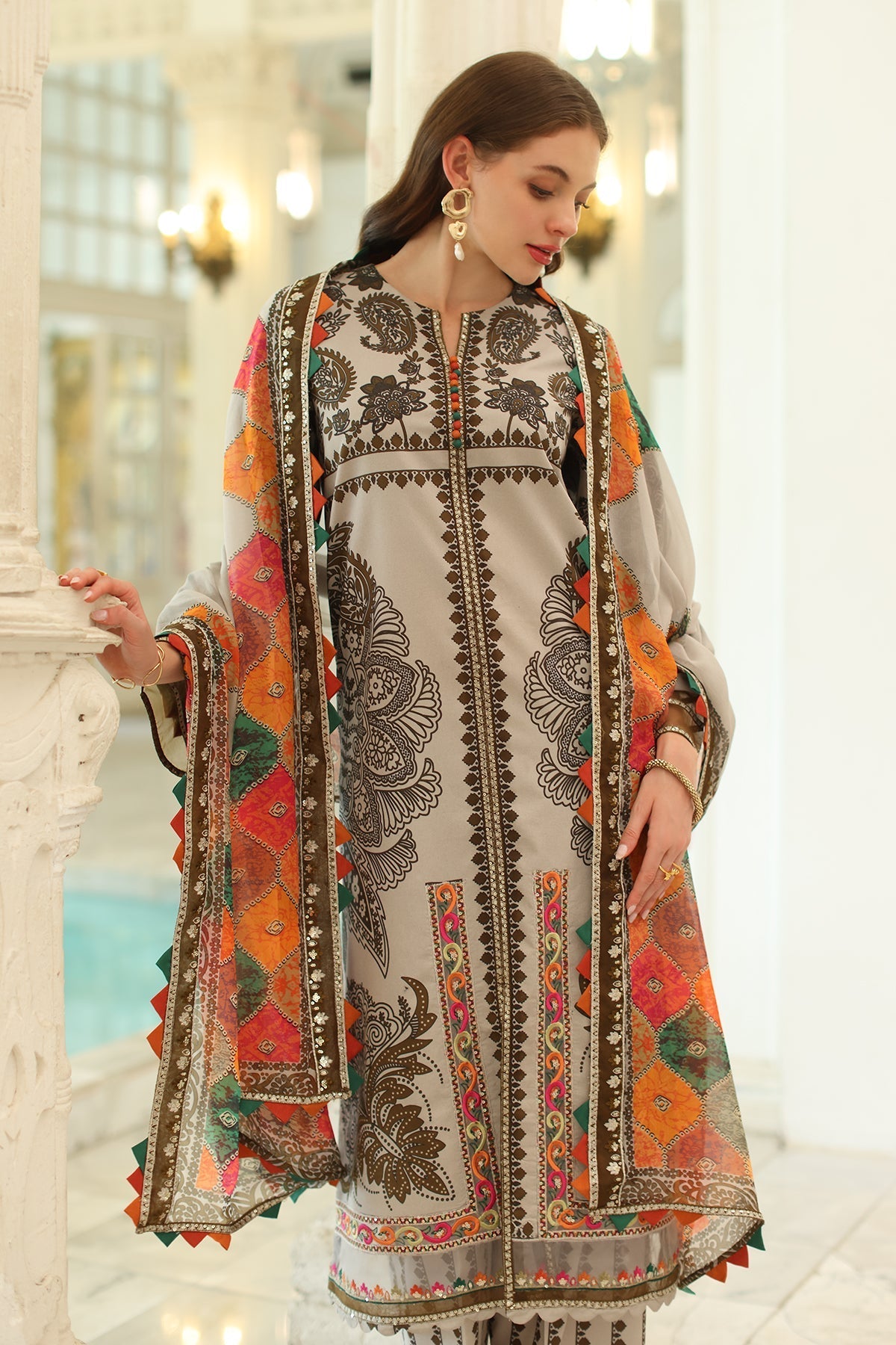 Charizma | Aniq Lawn Collection | AN5-08 - Official Charizma - Agha Fabrics UK