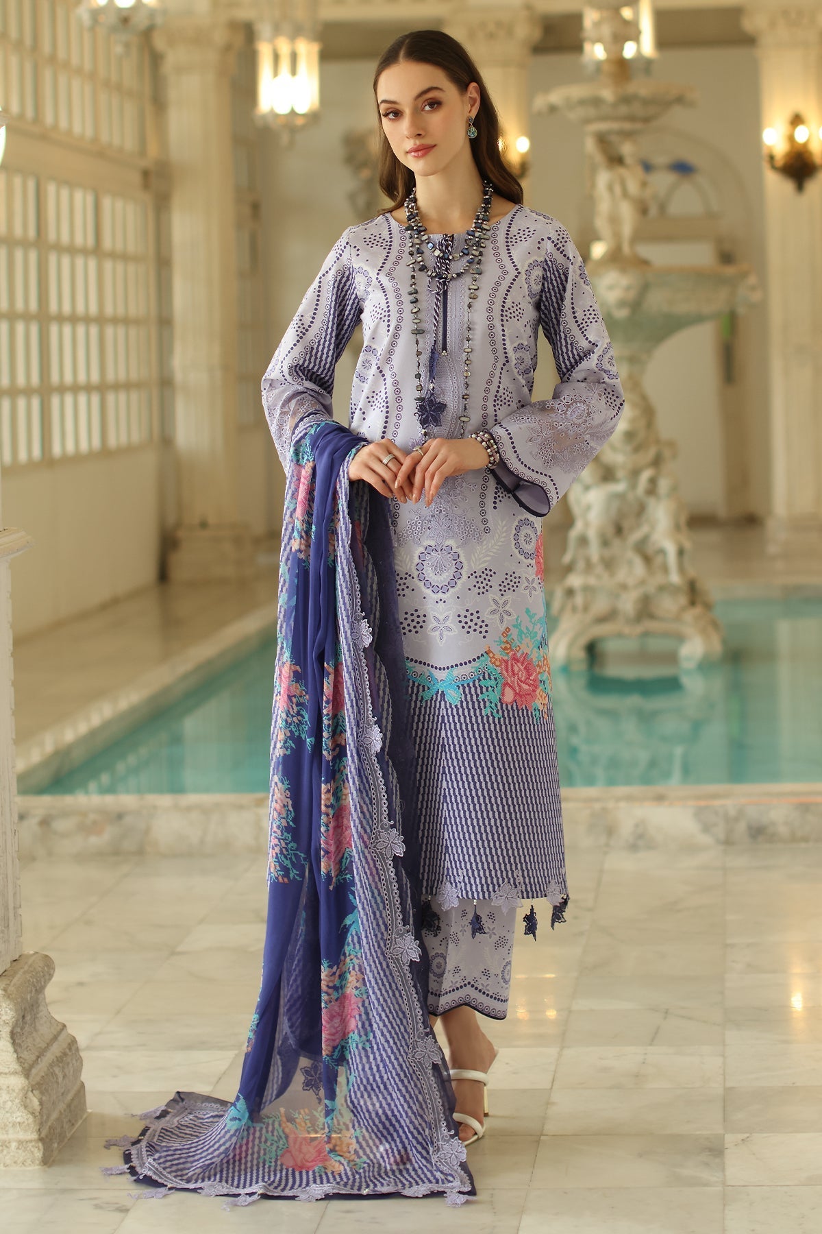 Charizma | Aniq Lawn Collection | AN5-01 - Official Charizma - Agha Fabrics UK