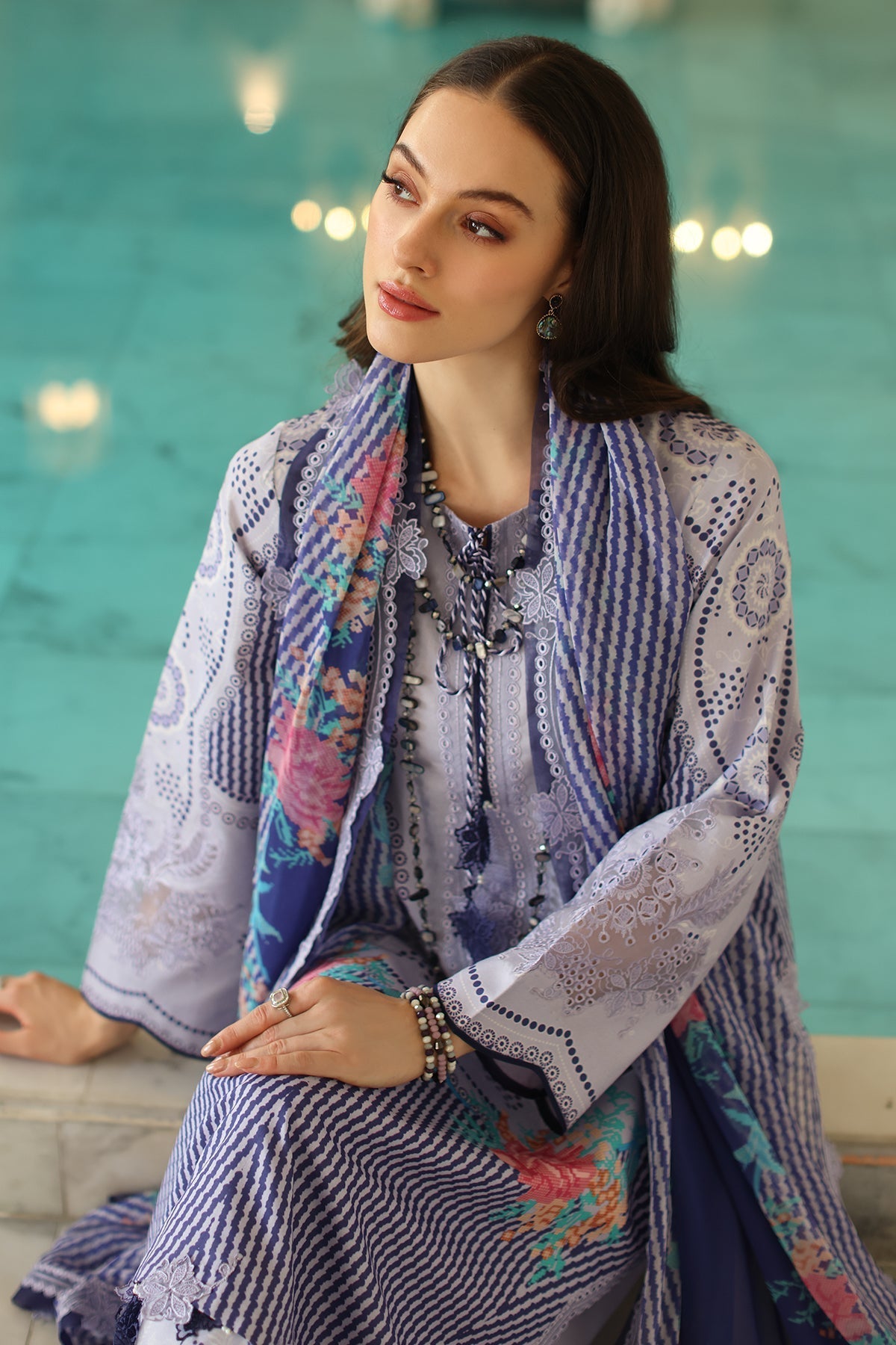 Charizma | Aniq Lawn Collection | AN5-01 - Official Charizma - Agha Fabrics UK