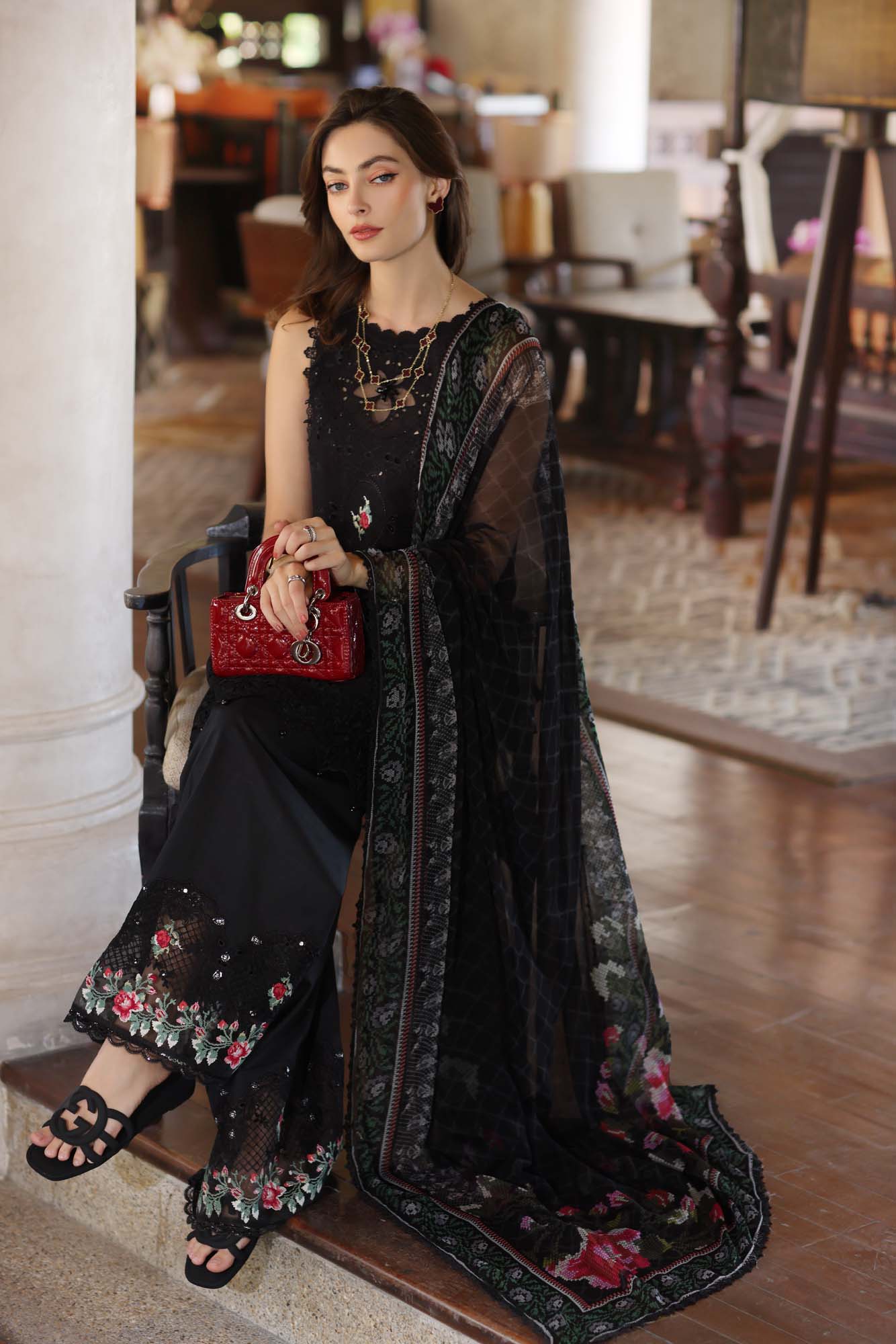 Noor by Saadia Asad | Eid Luxury Laserkari 25 | D4-A