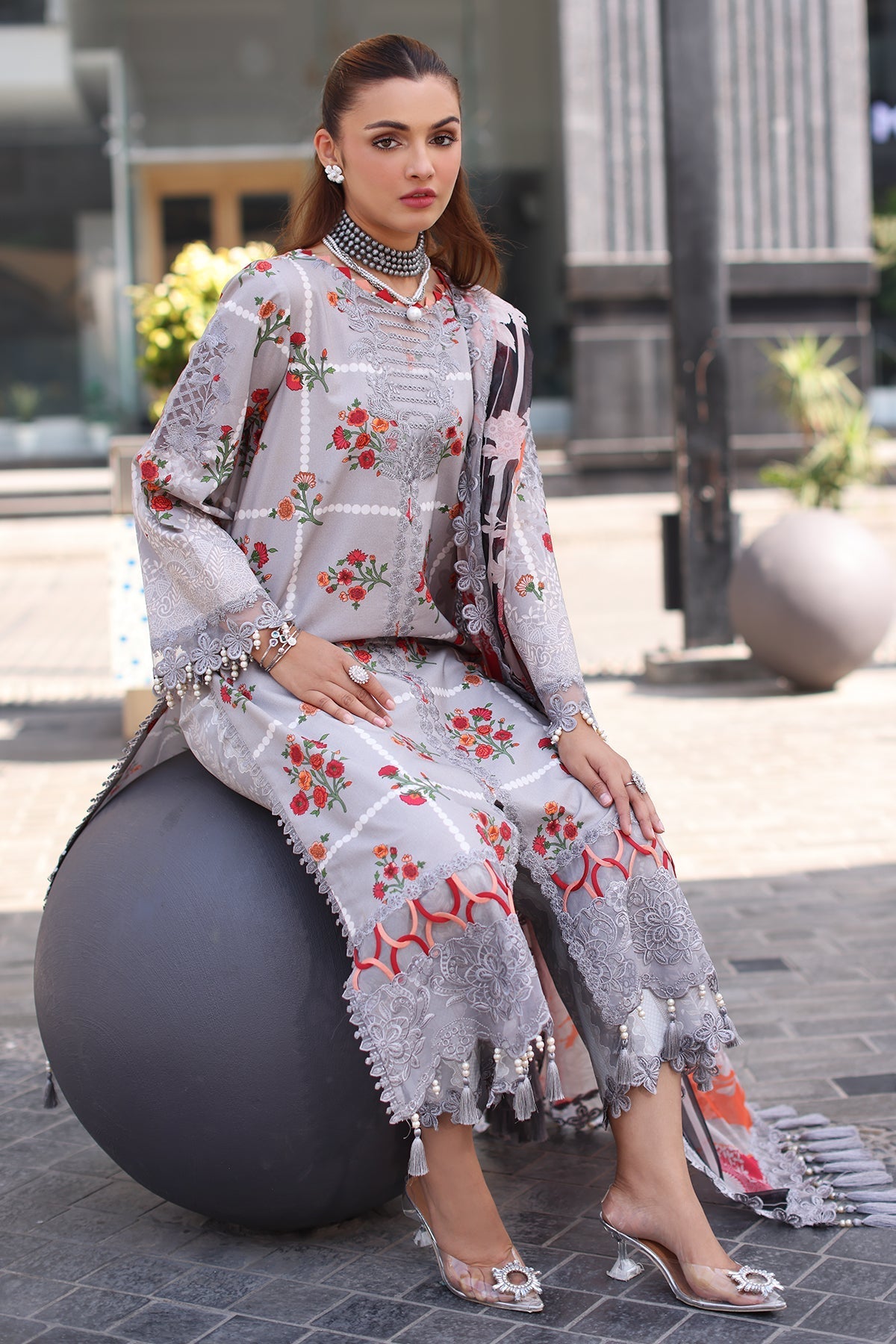 Charizma | Combination Lawn | CC5-23 - Official Charizma - Agha Fabrics UK