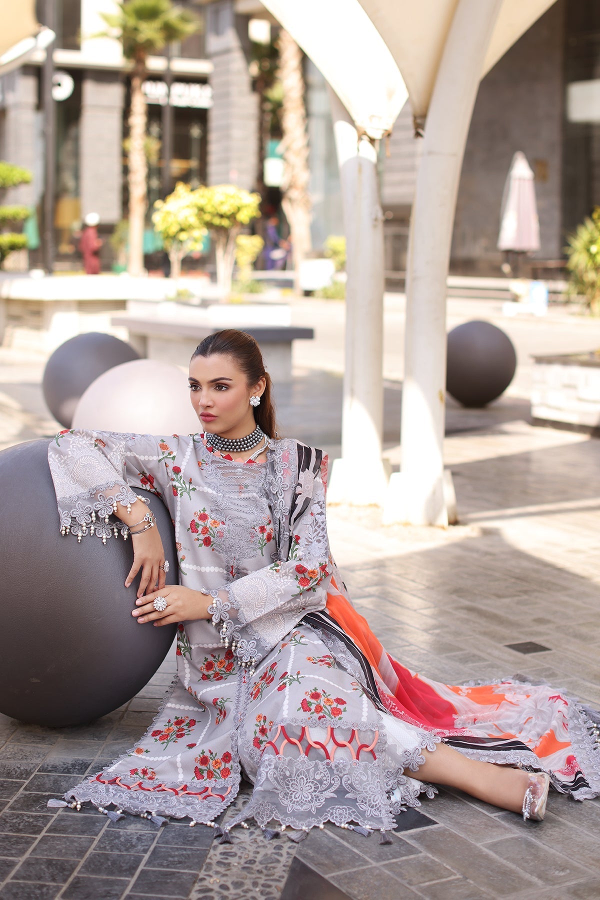 Charizma | Combination Lawn | CC5-23 - Official Charizma - Agha Fabrics UK