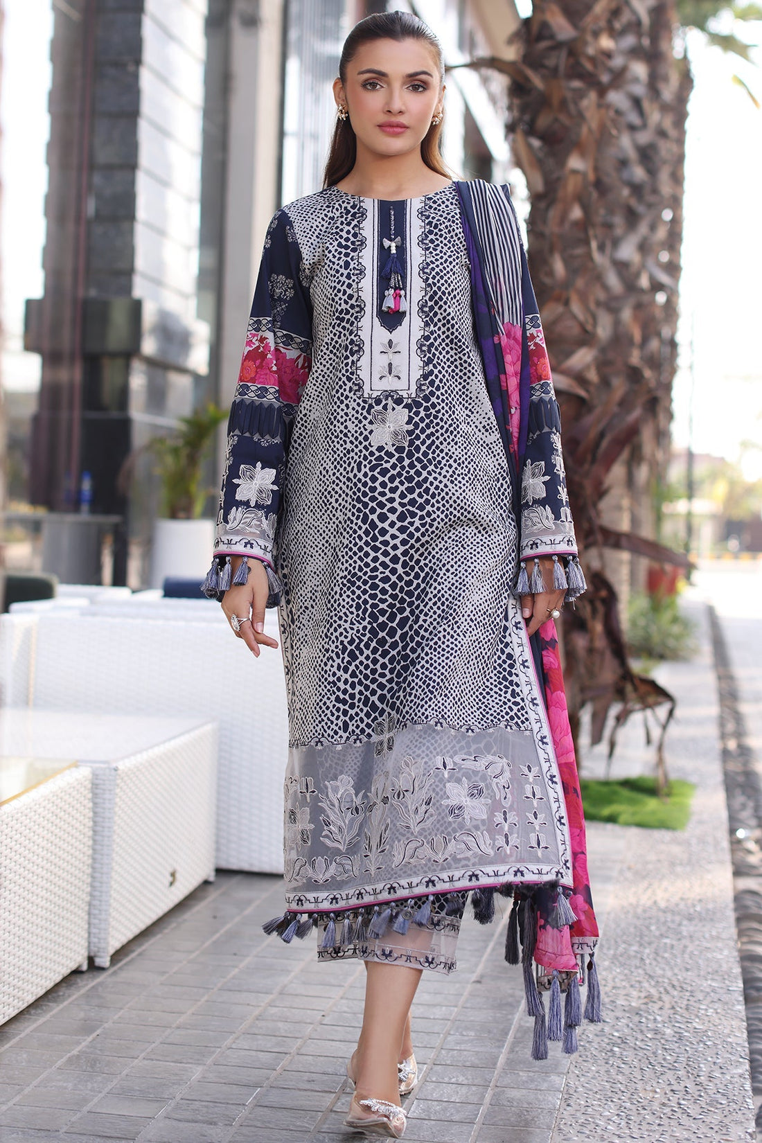 Charizma | Combination Lawn | CC5-26 - Official Charzima - Agha Fabrics UK