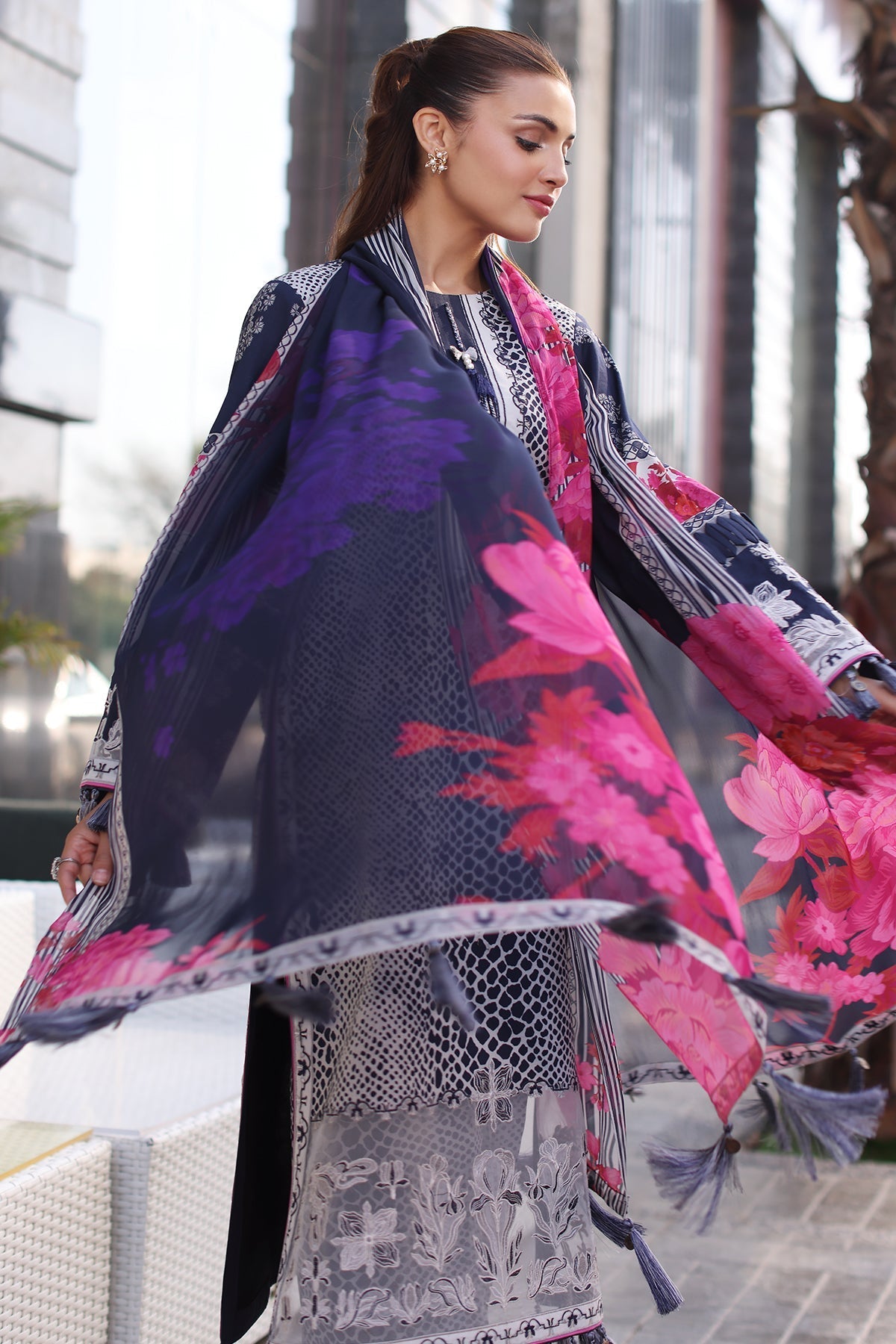 Charizma | Combination Lawn | CC5-26 - Official Charzima - Agha Fabrics UK