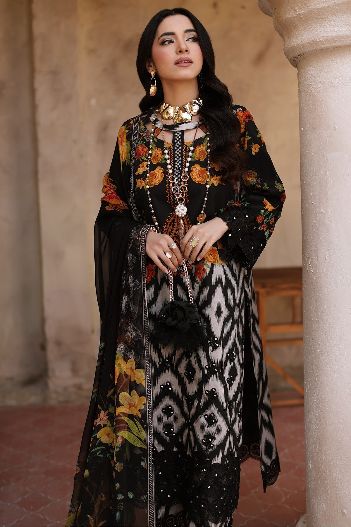 Charizma | Lawn Collection 24 | CCS4-13 - Official Charizma - Agha Fabrics UK